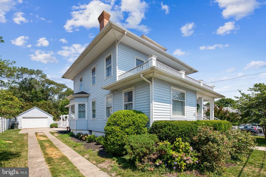 Come home to one of the most beautiful homes in one of America’s coolest towns! You will immediately see the pride and ownership as you enter your formal foyer and appreciate the open yet traditional floor plan that boasts of many upgrades but maintains its historical charm.  There is a first floor primary suite with its own primary bath. There is a large and inviting living room, dining room and a chefs dream kitchen! Pocket  and French doors enhance the already lovely home.  There are three additional bedrooms on the second level with one enhanced with its own private bath.  This home is a true showplace on the inside. the exterior of the home is just as inviting with its own inground pool with an overlooking deck. There is a large detached garage as well.  If you have dreamed of living close to the beach in a nationally recognized town, don’t miss this opportunity to call it yours!