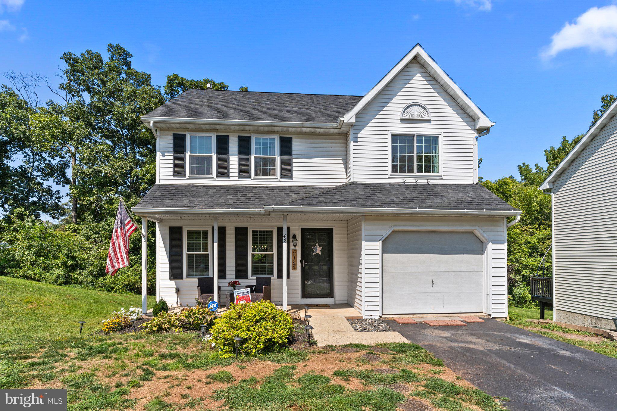 Welcome Home! Beautifully Upgraded is this 3 Bedroom, 2.5 Bath Colonial nestled on a Premium 1/4 Acre Lot in the Desirable Sanatoga Commons Neighborhood of Lower Pottstown Township. Rest easy!! NEW WINDOWS (Summer 2023), NEWER HVAC (2018), NEWER HOT WATER HEATER!! Entering the home, notice Luxury Vinyl Plank Floors and neutral paint colors flowing throughout the 1st floor. Living Room is nicely sized and boasts large windows allowing for plenty of natural light. Dining Room flows from the Living Room and features plenty of table space creating the perfect place to entertain family and friends. Moving towards the rear of the home, upgraded and elegant Eat-In Kitchen was recently renovated and features granite countertops, white shaker cabinetry with upgraded hardware, tile backsplash, stainless steel appliance package + upgraded lighting, and newer glass slider out to the 2nd story deck offering peaceful views of the Private Backyard! Additional first floor features include the Upgraded Half Bathroom and access to the insulated One Car Garage w/Opener. Upstairs, the 2nd Floor Master Suite offers ample sized double closets & access to the Private Ensuite Master Bathroom. Master Bathroom contains Tile Floors & Tub/Shower. Two other Nicely Sized Bedrooms are both in close proximity to the 2nd Full Bathroom complete with Tub/Shower and plenty of upgrades. Downstairs, the Full Finished Basement offers More Room to Grow with endless possibilities for a Play Area, Exercise Room, Home Office, or even just Additional Storage. Enjoy Den area + additional room with walkout slider, closet, and plenty of natural light that could potentially be used as the bonus 4th Bedroom! Basement also houses the Laundry/Storage Area. Outside, enjoy the nicely sized Backyard with private wooded views and leads to a lovely cul de sac offering a welcoming neighborhood feel! Seller is also providing 1-Year America's Preferred Home Warranty for additional Peace of Mind. Great Location - Close to Major Highways, Public Transportation, Shopping, Restaurants, & Parks.