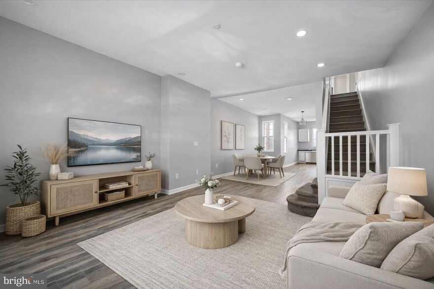 Welcome to this beautifully renovated home where modern comfort meets thoughtful design. From the moment you step inside, you’re greeted by an open, light-filled layout that effortlessly blends style and functionality—perfect for both everyday living and entertaining.

The main level offers a spacious living and dining area, ideal for creating memorable moments with family and friends. The updated kitchen features sleek cabinetry, contemporary finishes, and a layout designed for both convenience and flow—making it the true heart of the home.

Upstairs you have 4 generously sized bedrooms, each offering ample natural light and versatility to suit your lifestyle and 1 newly renovated bathroom. Whether you’re looking for a primary sanctuary, guest space, or home office, this home delivers flexibility to meet your needs.

Every detail has been carefully considered to provide a move-in-ready experience, allowing you to settle in with ease and confidence.

Conveniently located just steps from the Broad Street Line and other bus routes making your daily commute and lifestyle seamless. Also just a few blocks from Hunting Park, one of the city's oldest green spaces. It offers fun features for the young and old such as a public swimming pool, sports fields, playgrounds, walking trails and hosts gatherings the second Saturday of every month!