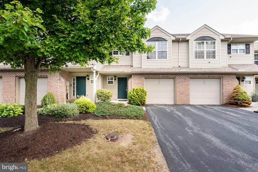 Newly painted and brand new carpet upstairs! Located within the sought-after Pinnacle community in Hummelstown, this two-level Ranier model townhome offers a bright, open floor plan and a welcoming sense of space from the moment you step inside. 3 bedrooms, 2.5 baths, and a 1-car attached garage, open floor plan, natural flow - perfect for both everyday living and entertaining. Large windows fill rooms with natural light, while sliding doors open to a private patio with peaceful views of the expansive common area.

Upstairs, the spacious primary suite serves as a relaxing retreat with a private bath and generous closet space, while two additional bedrooms provide flexibility for guests, a home office, or hobbies. New upstairs hallway bath toilet, smoke detectors, and fixtures.

The Pinnacle offers exceptional amenities, including a clubhouse, pool, and tennis courts, with the condo fee covering exterior maintenance, lawn care, and snow removal for true low-maintenance living. Perfectly situated just minutes from Hershey Medical Center, Hersheypark, the Giant Center, Tanger Outlets, and the charm of downtown Hershey, this home also offers easy access to top-rated schools, dining, shopping, and major commuter routes. A rare opportunity to enjoy quiet elegance in an unbeatable location. Don't miss out on this prime spot!