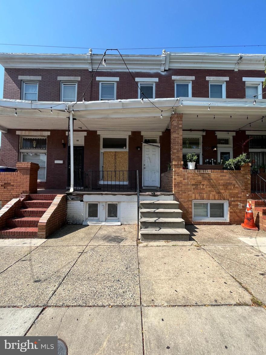 Welcome to 502 N Robinson St, a prime property nestled in the heart of charming Baltimore City. This home is perfect for a savvy investor looking to add value or make it their own. Situated just minutes away from major highways, this property offers easy access to all that Baltimore has to offer. Whether you're looking to renovate or expand your portfolio, this is the opportunity you've been waiting for! Don't miss out on this chance to create your vision.