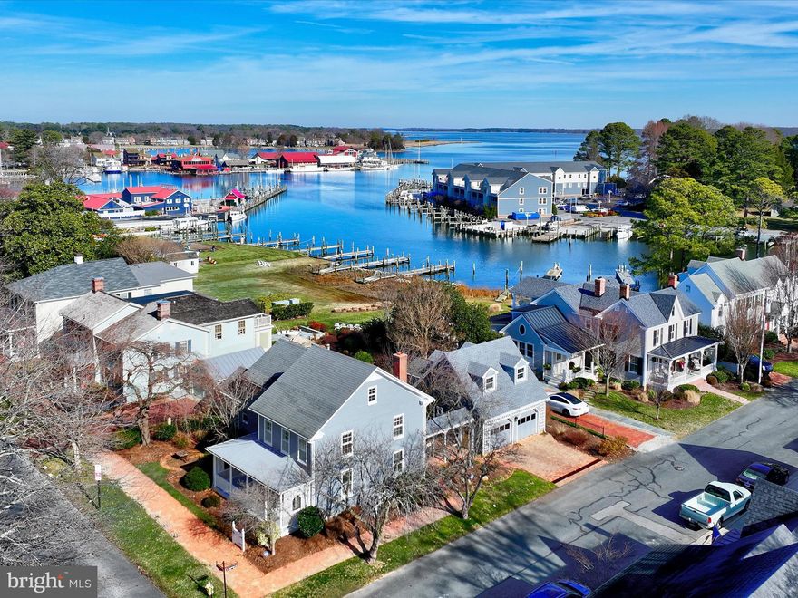 Nestled in the heart of St. Michaels, the timeless Oliver Fairbank House, dating back to 1880, epitomizes classic charm. This distinguished residence boasts three bedrooms and three-and-a-half baths in the main house, complemented by a one-bedroom, one-bath guest suite atop the detached two-car garage.

With a seamless blend of historic elegance and modern convenience, the home showcases exquisite random-width pine floors, creating a warm and inviting ambiance. The expansive living/game room, adorned with built-in bookshelves, offers a versatile space for relaxation and entertainment.

Ascend to the generously-sized primary bedroom, complete with a fireplace and picturesque waterview balcony. A charming "she-shed" adds a touch of whimsy to the property, providing an idyllic retreat for moments of serenity.

Boasting an ideal location just minutes away from the harbor, shopping, restaurants, schools, and the YMCA, the Oliver Fairbank House presents an unparalleled opportunity to immerse yourself in the quintessential Eastern Shore lifestyle.
