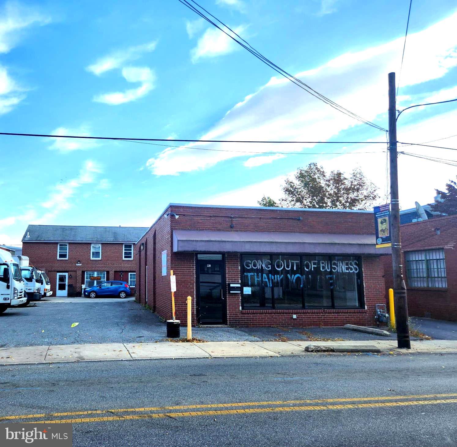 This is a fantastic investment opportunity at 230 Holmes Ave. The property features two buildings: a vacant single-story storefront (25' wide by 55' deep) in the front, perfect for leasing or starting your own business, and a well-maintained two-story building in the rear with two one-bedroom apartments. The first-floor apartment rents for $900/month, while the second-floor apartment rents for $1,050/month, providing stable income from long-term tenants. Each apartment includes a dedicated parking space at the back of the first building. The property shares an 8-space parking lot with the neighboring 234 Holmes Ave on a first-come, first-serve basis. The deeds for both properties allow 234 Holmes Ave (Neighboring property) to use the driveway on 230 Holmes Ave to access the parking lot, while 230 Holmes Ave has the right to share the parking lot on 234 Holmes Ave. Zoned Residential, It requires a variance application to the township for leasing the storefront to a business. The property is located just 11 minutes from Philadelphia Airport and 25 minutes from Center City, it’s conveniently situated near shopping, restaurants, and public transportation.