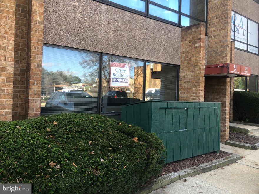 Parking Level, Excellent for Accountant, Dentist, Beauty Salon, Real Estate office, Updated in 2006, Plenty of Parking. Please call Agent to show best location. Owner is Licensed Broker in the State of Maryland.