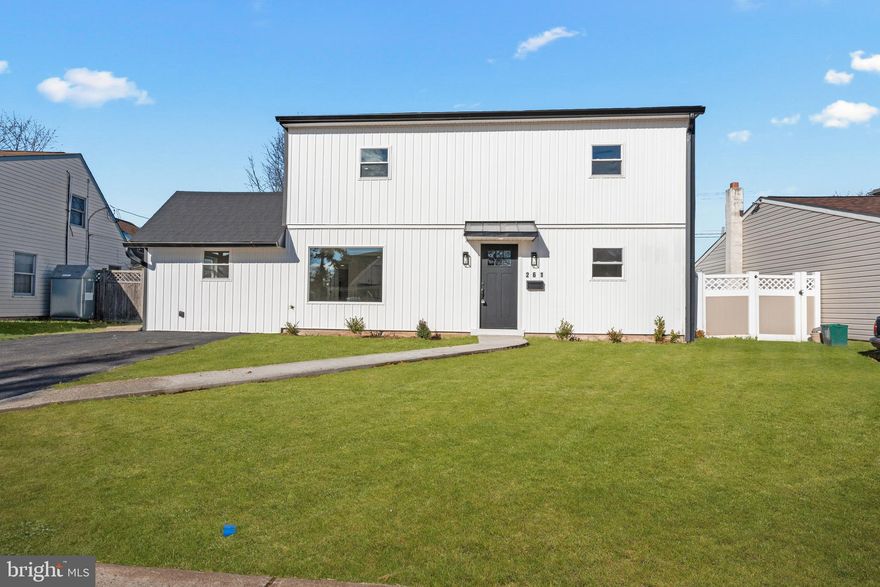 Welcome to this completely renovated home located in the highly sought-after Pennsbury School District. Thoughtfully redesigned, this move-in-ready property offers a rare layout with 4 bedrooms and 3 full bathrooms, ideal for modern living.

You enter this home and are greeted by the beautiful, updated kitchen that showcases granite countertops, modern cabinetry, and flows seamlessly into the bright main living areas—ideal for everyday living and entertaining. This floor also features two large bedrooms and a full bathroom, perfect for guests, multigenerational living, or a home office. Enjoy the convenience of a first-floor laundry and a closed in bright sunroom that provides additional living or flex space. Step outside to a large backyard with a brand-new fence, perfect for entertaining, gardening, or simply relaxing outdoors.

The second floor offers a large primary bedroom which includes its own private and modern en-suite bathroom, and walk in closet and sitting area, creating a comfortable retreat. This level is complete with a full hall bathroom and the final spacious bedroom. 

Additional upgrades include a newly paved driveway and walkway, a brand-new roof, central air with all-new HVAC, and a brand-new water heater, offering comfort, efficiency, and peace of mind.

With all renovations completed, this home is truly turn-key and conveniently located near parks, shopping, and major roadways.

Schedule your showing today—homes like this in Pennsbury don’t last long!