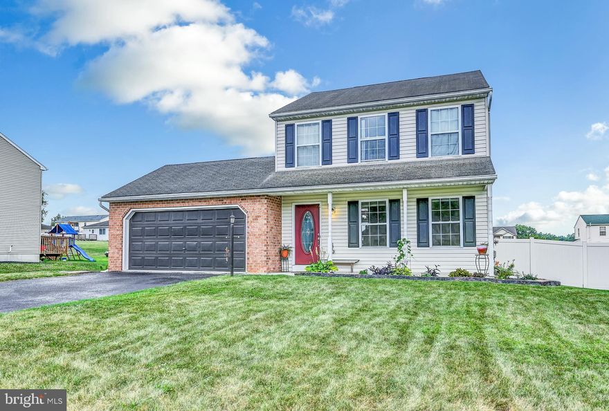 Don't miss the opportunity to own this beautifully updated colonial home in Dover school district!  Features include an inviting covered front porch that leads to a sizeable living room, an open eat-in kitchen with stainless steel appliances, a separate dining area and a full bathroom all with new luxury vinyl plank floors.  The 2nd floor bedrooms are roomy and the primary bedroom has a large walk-in closet.  Additional storage is available in the oversized garage and in the unfinished basement that is just waiting for a new owner to personalize .   Finally, the fenced backyard with a new deck and included gazebo is perfect for all your outdoor entertaining needs.  This home is a must see to appreciate all it has to offer!