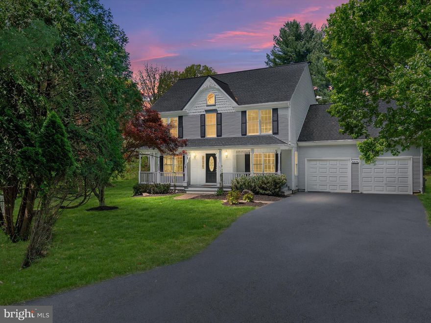 Your private nature retreat awaits in this beautiful colonial, nestled on a sprawling 0.55-acre lot surrounded by trees and peaceful nature views! Offering 4 spacious bedrooms, 2.5 bathrooms, and over 2,200 square feet of living space, this home is truly a rare find with NO HOA! Step onto the charming covered front porch and into a light-filled foyer, flanked by a grand formal living room and a large dining room. Drenched in natural light from windows all around, the living room offers breathtaking views, each one like a living painting! Cozy up in the family room featuring a gorgeous wood-burning fireplace, and enjoy the open-concept flow to the updated kitchen and breakfast area. The kitchen boasts granite countertops, stainless steel appliances, a peninsula with storage, beautiful cabinetry, and a large pantry. Upstairs, retreat to the spacious primary suite featuring a walk-in closet and an en-suite bathroom with dual sinks and a stand-in shower. Three additional well-sized bedrooms, a full bathroom, and a convenient upstairs laundry area complete the upper level. PLUS, discover endless possibilities with the huge 23x13 bonus space (FROG) over the garage — easily finished into a 5th bedroom, home office, gym, or studio! The backyard is truly an entertainer’s delight! Step outside onto a massive Trex composite deck overlooking the serene, private backyard, complete with an above-ground pool and a playground — the perfect setting for summer BBQ's or morning coffee, with deer, hawks, and rabbits as your backdrop. Freshly painted throughout, with beautifully refinished hardwood floors, Andersen double-pane windows, elegant crown molding, an attached two-car garage, and countless thoughtful updates. This home offers comfort, functionality, and the peaceful tranquility you’ve been dreaming of! Come see this home today! **The entrance to the driveway is slightly hidden—look for it on Leishear Road just before Mary Lee Lane. The home is set back at the very end of the long private drive.**