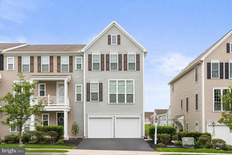 ** Showings start Thursday, May 21!** Welcome home to this bright and sunny end unit townhome in the popular Deer Run Commons; located just minutes from Penn State Hershey Med! This upgraded end unit boasts floor to ceiling windows on the main living floor and southern exposure brings in natural light all day. Enjoy your morning coffee at the island in your gourmet kitchen; complete with gas cooking, granite counter tops, and a subway tile backsplash. The open floor plan with LVP flooring throughout the first two floors is perfect for entertaining and hosting. The nook connected to the living room offers added versatility as an office, library or play space. Retreat upstairs to the primary bedroom upgraded with a tiled shower, walk in closet and LVP floors. Laundry (washer and dryer installed 2024) is also on this level for added convenience. Two additional bedrooms (both with generous closets) and a full bath complete this level. On the ground floor of this home you'll find an oversized 2 car garage with additional overhead storage and a bonus room with a custom Murphy bed (2024) making it perfect to convert from an office or gym to an additional space for overnight guests. Relax on beautiful summer evenings in your fenced in back yard (one of the few in this community with a fence, installed 2022) or meander along the sidewalk lined streets to 18 acre Gelder park to enjoy the walking trails, playground, tennis, sand volleyball & basketball courts or baseball and soccer fields. 
This beautifully maintained Derry Township home also comes with peace of mind as multiple upgrades have been added; hot water heater (2024), LVP on the ground level (2024), driveway seal coated (2025) and custom blinds (2024). WIth all this home has to offer, it won't last long. Call to schedule a private showing today!