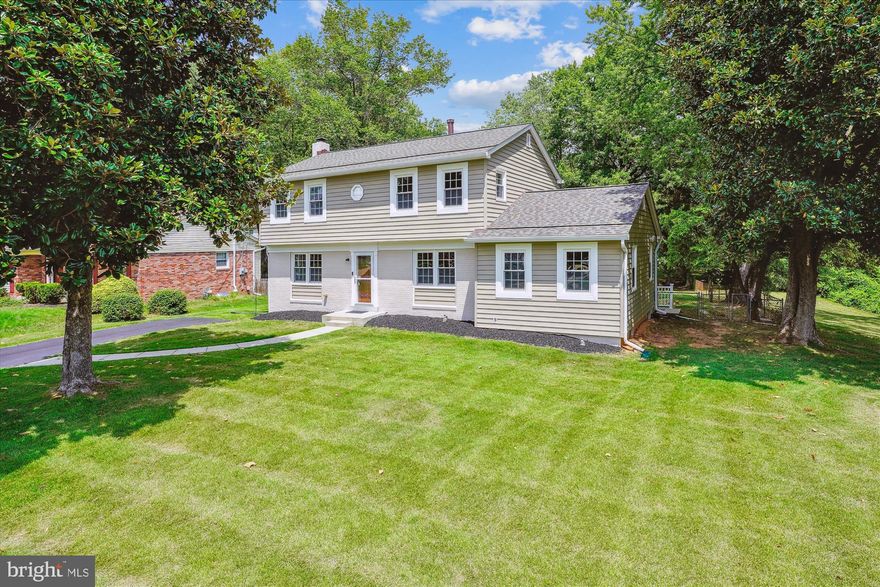 BACK ON THE MARKET, PENDING RELEASE, OPEN SUNDAY: One of the largest models available in sought-after Hayfield Farm. Three finished levels on prime lot located adjacent to parkland on a cul-de-sac. HUGE, private and flat fully fenced backyard. Well-maintained home including: Brand new roof (2024), remodeled bathrooms, newer siding, maintenance-free deck, water heater, vinyl windows, and appliances.  Whole house air purification system (2021). Main level features hardwood and ceramic tile flooring. Oversized and beautifully lit living/family room with gas fireplace. Eat-in country kitchen with upgraded stainless steel appliances. 3-season solarium with wall of windows leading to deck and private backyard oasis. Spacious dining room and office or 5th bedroom adjacent to a full bath. Laundry/mudroom. The upper level has 4 bedrooms including the primary with its own remodeled bath. All bedrooms have hardwood flooring. The lower level features a newly painted recreation room and lots and lots of storage or potential additional finished space.  Within a short distance to schools, shopping and public transportation (metro & buses).