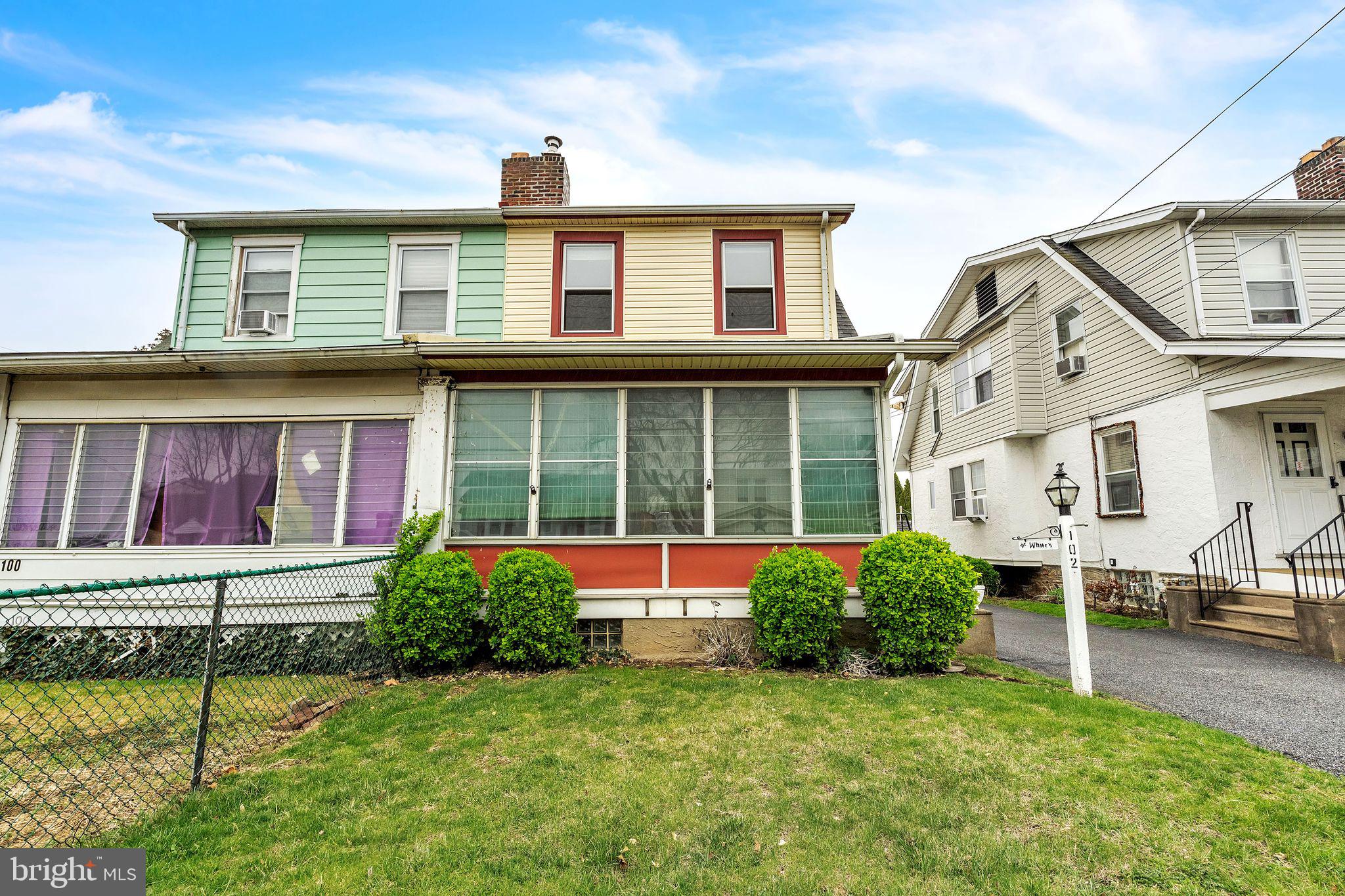 Welcome to 102 W Broadway Ave in the heart of Clifton Heights! This well-maintained twin home offers a perfect blend of charm and modern updates. Featuring refinished hardwood floors on the main level and brand new carpet upstairs, this home is move-in ready. The kitchen is bright and functional, equipped with brand new appliances and plenty of cabinet space. The enclosed front porch provides additional living space, perfect for a sitting area, home office, or playroom. Upstairs, you’ll find three spacious bedrooms with great natural light and a full hall bath. The home also offers a shared driveway, a detached garage, and a private backyard. Additionally the whole interior is freshly painted along with updated lighting and fixtures. The basement has a full laundry area with storage.
Convenient location near shopping, schools, public transit, and major routes
Don’t miss this opportunity to own a well-cared-for home in a quiet neighborhood with great amenities nearby. Schedule your tour today!