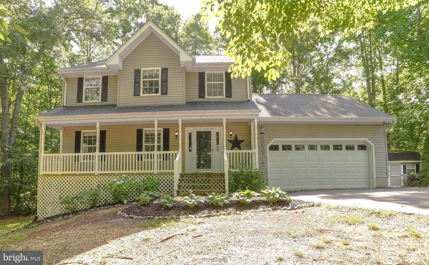 Classic colonial home in desirable Persimmon Hills.   Conveniently located to Route 235 for easy commutes North towards Washington D.C., or South towards PAX RIVER NAVAIR.   This home has many recent updates including kitchen, baths, flooring, fresh paint,  roof (in the last 3 years), new garage door, and a beautiful, newly built composite deck that stretches the entire length of the back of the home.   Inside you'll be greeted with hardwood flooring throughout the main level.   The kitchen overlooks a spacious family room with a gas fireplace.   Breakfast area leads to the deck and private back yard.   The yard backs to trees and also has a fenced in area.  Upstairs is 3 good sized bedrooms and 2 full baths.  Owners suite updated with new flooring and bath.