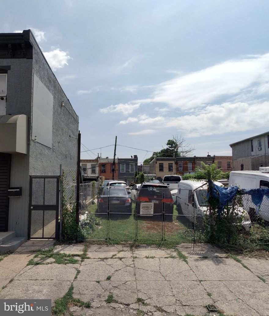 Development opportunity for builders and investors in the Fairhill section of Philadelphia. This vacant lot measures approximately 18 x 100 or about 1,800 square feet and offers rare street to street access creating strong flexibility for development including rear parking access or potential subdivision. Zoned CMX 2.5 which allows mixed use development with a maximum building height of approximately 55 feet and up to 75 percent lot coverage, creating the potential for a four to five story building with roughly 5,400 to 6,700 square feet of buildable space depending on design. Ideal for a developer looking to construct a mixed use building with commercial space below and residential units above or a multi unit residential project depending on layout and approvals. The surrounding area continues to see steady redevelopment and new construction with convenient access to major corridors, public transportation and neighborhood amenities. Property is being sold as is and buyer is responsible for city certification and verifying zoning, subdivision potential and permitted uses.