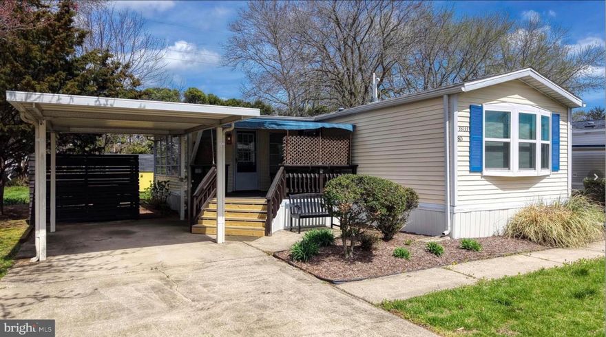 Very lovely home located in one of the best parks in Rehoboth Beach. This 2-bedroom, 2-bath, dry-walled, partially furnished, home has had several upgrades to make it your next year-round home or vacation getaway. The all-season room is bright and sunny and has its own gas fireplace. The living space is generously proportioned and has a flush mounted gas fireplace for those chilly winter months and is large enough for entertaining your guests or just relaxing. The floor plan is a split bedroom design for privacy and comfort. Each bedroom has its own en-suite full bath with walk in showers. The kitchen is fully appointed with plenty of cabinetry, and it has a separate dining room. This home has central heat/air, ceiling fans, and skylights. The park is located just minutes from the best 5-star beach in Delaware and tax-free shopping and dining but is hidden away from the hustle and bustle of traffic. This home boasts a welcoming front covered deck for your morning tea and a nice outdoor spot on those warm sunny days before you head over to the pool or clubhouse and fitness center, only a two-minute walk away. This home is not located in the municipal boundaries of Rehoboth Beach so there are no city taxes. Potential purchasers must be park approved. Investor Advisory; Rentals are not allowed in this park. This home may come furnished (with some exceptions) to make it an easy move-in ready summer retreat. This property is not within 100- or 500-year floodplain.