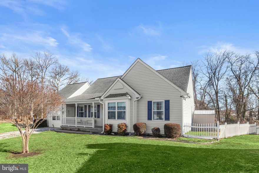 This pristine, recently updated three-bedroom, two-bath rancher is tucked away on a quiet cul-de-sac and offers comfortable, easy living with thoughtful improvements throughout. A welcoming covered front porch sets the tone and invites you inside, ready for you to imagine your perfect living space.
The bright, open floor plan features a freshly painted neutral palette, new luxury vinyl plank flooring, and updated lighting that create a clean, modern feel. The foyer opens to the living room, highlighted by a vaulted ceiling and a striking ceiling fan, and flows naturally into the sunny dining area. The French doors lead to the newer Trex deck, added in 2022, which overlooks the fenced rear lawn complete with a shed and above-ground pool, making it ideal for outdoor enjoyment.
The kitchen has been refreshed with classic subway tile backsplash, recessed lighting, stainless steel appliances, including a new range installed in 2025, freshly painted white cabinetry with new matte black hardware, upgraded countertops, and new blinds.
The primary bedroom offers a peaceful retreat with an en suite bath and a spacious walk-in closet. Two additional bedrooms and a full hall bath provide the convenience of true main-level living.
A versatile bonus room adds flexibility and can serve as a fourth bedroom, home office, gym, or be easily converted back into a garage. Attention to detail continues throughout the home with new baseboards, matte black door hardware, hinges, and updated switch plate covers.
Ideally located with convenient access to I-95 and close to waterfront destinations such as Bowley’s Quarters and Middle River, as well as nearby shopping and dining, this home offers a well-balanced blend of comfort, convenience, and recent updates.

Note:  Bonus Room has been virtually staged.