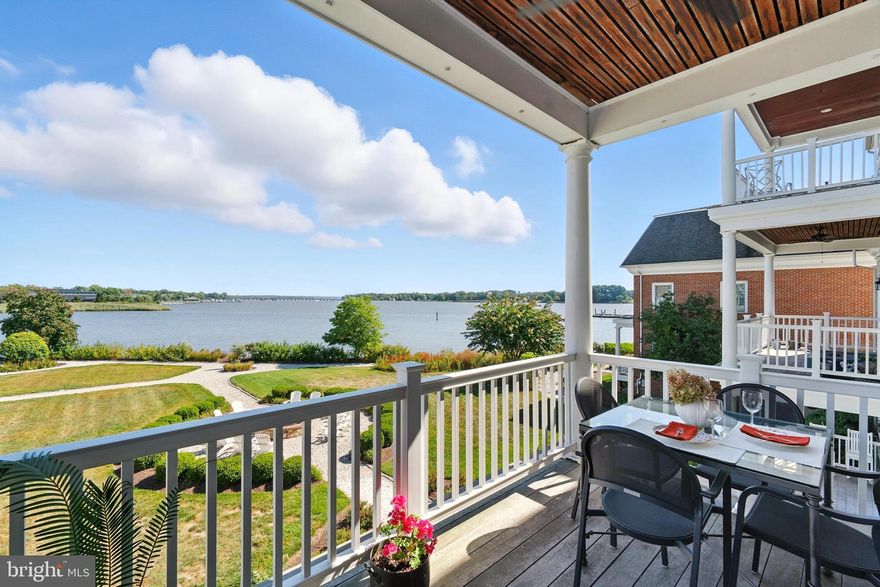 An impeccably maintained, perfectly positioned two bedroom, two and one-half bath condo featuring one of the best vistas of Chestertown and the Chester River.  Here, body, mind, and spirit naturally align - it's simply impossible not to feel balance.   River House, with only five private residences, occupies the best real estate within this prized, friendly and well managed neighborhood called Chester River Landing.  Historic downtown Chestertown and the Chester River Yacht & Country club are less than 2 minutes away, when you need a break from your enclave that includes marina,  grill patio, crabbing/fishing pier, beach area for kayak launch, waterfront green space with fire pit, community garden, and pool with pool house.  Unit 201 includes a 1 car garage with overhead storage racks and a deeded premium boat slip.  A unique feature of this home is a custom HVAC and air quality system, ideal for anyone with seasonal allergies, chemical sensitivities, or just appreciative  of quality air and healthy living. An added bonus will be the newly designed and refurbished building entry and common areas!
New GE range, LG and 03 Pure Eco Laundry System installed 2025.