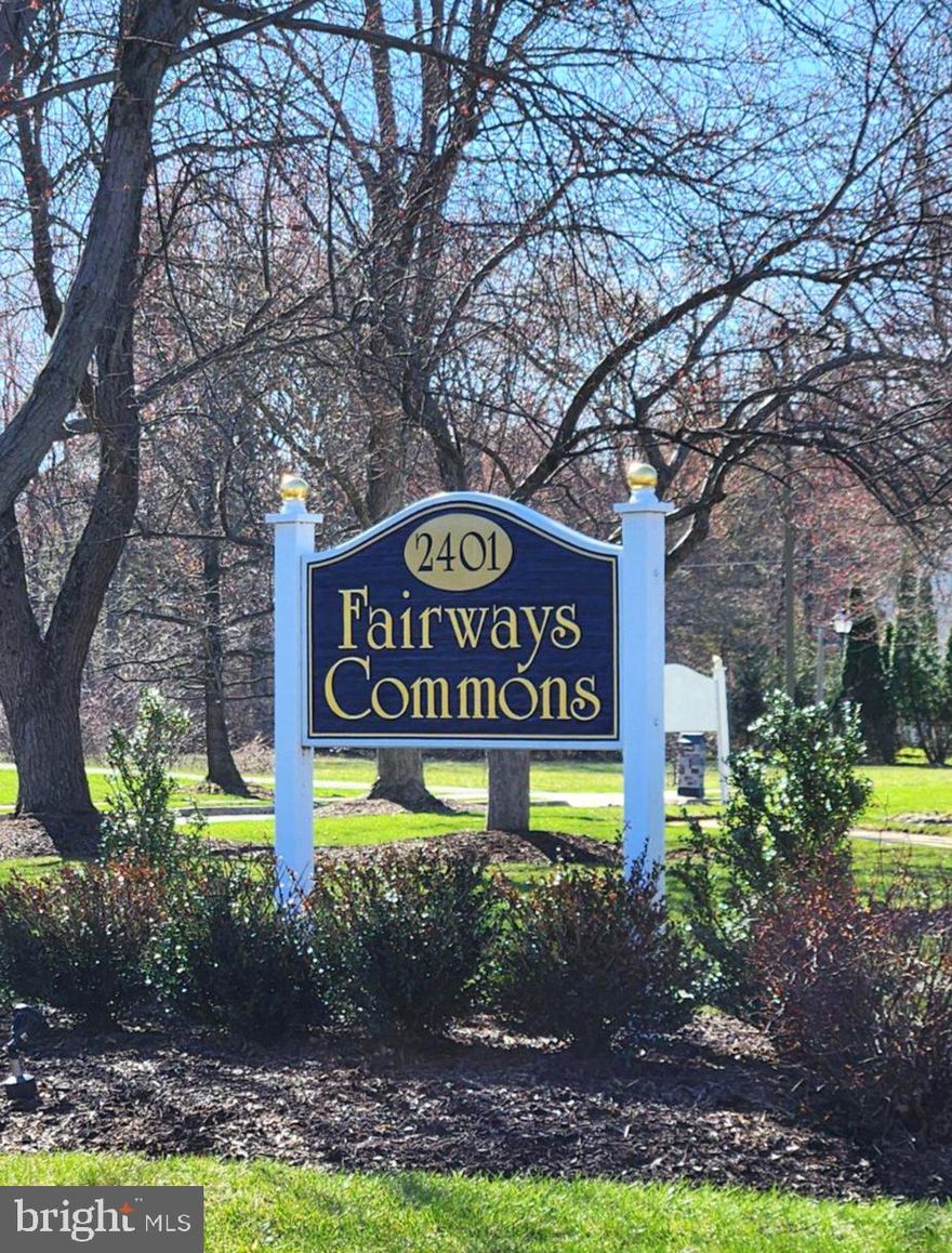 Welcome to 2401 Greensward N, Unit B7, a well-maintained 2-bedroom, 2-bath condominium offering 1,050 square feet of comfortable living space located in Warrington, PA.

 Facing the beautiful Fairways Golf Course, this home features an open floor plan with gleaming floors that create a seamless flow from the living area to the dining space and kitchen. As you enter from the private, fenced patio, a convenient closet is placed perfectly for you to drop off your things. 

 Large windows provide bright, natural light throughout, supplemented by numerous recessed lights. Living and dining room have a great flow making for easy living and enjoyment within this space. Plantation shutters offer privacy when desired, or open wide to enjoy the view from your windows. The updated kitchen which is adjacent to the dining area offers modern finishes and efficient workspace. Stainless Steel appliances include dishwasher, range, built in microwave and refrigerator, while the abundant cabinetry and granite counters make meal time easy and fun. 

 The hallway contains a roomy storage closet, a utility closet and separate laundry room, which features a newer stacked washer and dryer.

The primary bedroom is carpeted and includes an ensuite bath with nice finishes and generous closet. Master bath features a seamless shower with ceramic tile and grab bars as well as a linen closet. A second bedroom with roomy closet and hall bath provide flexibility for guests, a home office, or additional living space. Both bathrooms have been thoughtfully updated for everyday convenience.

Step outside to a private and spacious fenced patio with peaceful golf course views, ideal for outdoor dining or quiet relaxation. The community's convenient location offers easy access to local shopping, dining, and major roadways, enhancing daily commutes and errands.

This property is offers easy 1 floor living and presents the perfect opportunity for buyers seeking a move-in ready home within the Central Bucks school district and vibrant Warrington Township.