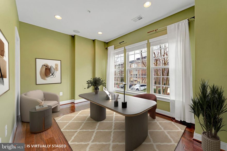 ONE OF THE BEST WATER VIEWS  AT NATIONAL HARBOR!
Welcome to Potomac Overlook's sought-after gated community. 
Introducing 514 Overlook Park Dr.  This lovely pristine four - story Severn model boasts 9 foot ceilings with beautiful hardwood floors, amazing natural light and exceptional water and skyline views from the owners suite and  terrace.  This 3BR/3FB/2HB, has a freshly painted two car garage plus a two car driveway parking for added flexibility. The garage has abundant overhead storage above the garage door with two walls of cabinets for additional storage. Faces the largest community courtyard with stone faced fire pit and seating.  
Features include keyless entry, video doorbell and an exterior camera system, you’ll be able to control everything from your present location. In-ceiling surround sound throughout the 1st floor, living room, master bedroom, loft and outside terrace.  Recently upgraded Trinity alarm system for home surveillance and for your convenience an Intercom system throughout the house. 
The first floor offers a multi-use room that serves as an office or den with recessed lighting. It includes a half bath with a cultured marble countertop, Tahoe Maple Cabinet and ceramic tile floor plus two closets.

On the second floor your inner chef will love the gourmet kitchen features ENERGY STAR GE Profile Stainless steel kitchen appliances: Gas cooktop, double wall oven, refrigerator, microwave and dishwasher and the overhead pendant lights.   In the living/dining area there is space for a large dining room table and chairs.  The living area has a gas fireplace to snuggle up near while watching your favorite movies or sports.  There is custom built-in decorative shelving and drawers on either side of the fireplace. 

On the third floor hallway the laundry room has Kenmore Elite ENERGY STAR Washer and Dryer for your convenience the (dryer system recently professionally cleaned).
 The magnificent owner's suite holds a king-size bed and features a large walk-in closet with a custom-built closet system. The amazing owners’ bath features a Cultured Marble countertop and  a Moen shower Chrome spa along with a spacious tub.  The double sinks have upgraded Tahoe Maple Cabinets and the large linen closet only adds to the elevated experience you’ll get with this incredible owners’ suite! The second bedroom has a full bath and a walk-in closet with its own custom built-in closet system.

Head to the 4th floor to see the spacious loft with an additional bedroom.  This floor has its own full bath with sliding-door shower, chateau chrome faucet, and Maple Tahoe cabinets.  The 4th floor loft area with the wet bar is ideal for entertaining along with the adjacent terrace which includes ENERGY STAR GE Profile Stainless steel 2nd dishwasher and wine refrigerator.  
Enjoy the private 4th floor outdoor terrace with surround sound, beautiful scenic views of Washington Monument, Masonic Temple, National Cathedral, downtown DC and the Woodrow Wilson Bridge.  Enjoy the two dog parks in the community.  Enjoy the Water Taxi services to Old Town Alexandria and Washington, D.C. Conveniently located near Joint Base Anacostia-Bolling, Joint Base Andrews, Washington, D.C., Alexandria, Arlington, National Airport , Gaylord National Convention Center, restaurants, and much more....