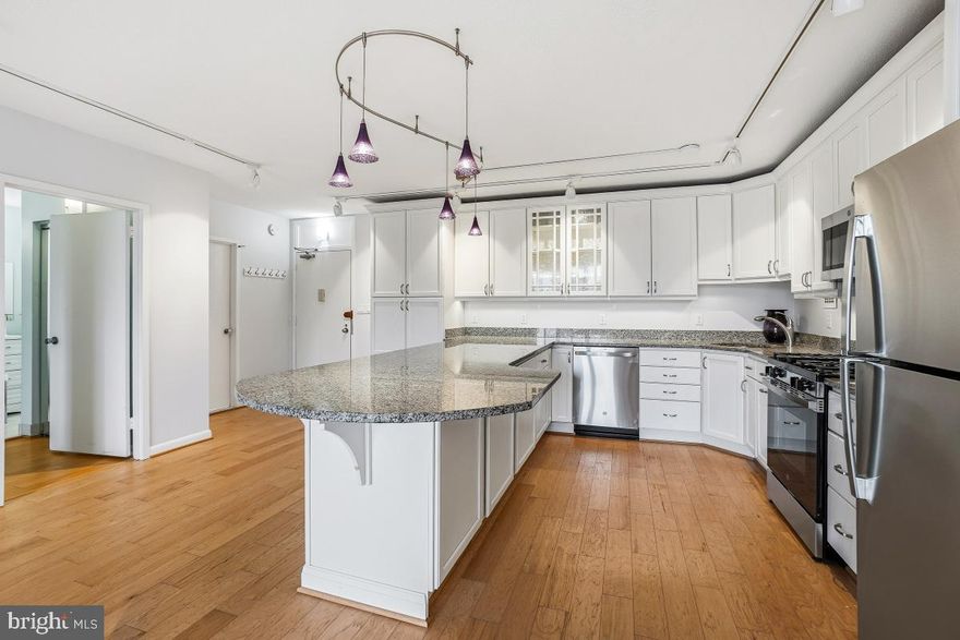 Welcome to the Riviera of Chevy Chase! Experience luxury living in one of Chevy Chase's most desirable buildings. This spacious one-bedroom, one-bath condo offers the perfect balance of comfort, style and convenience.  Enjoy 24-hour security and a dedicated concierge, enduring peace of mind and a truly effortless lifestyle.  
Inside you will find beautiful wood floors flowing through the open concept living and dining area, creating a bright and inviting atmosphere ideal for both entertaining and relaxing.  The modern kitchen features sleek stainless-steel appliances, ample cabinetry, and generous counter space for all of your culinary needs.  The large bedroom offers a serene retreat, while the undated bathroom showcases elegant and contemporary finishes. 
 Additionally, the condo fee covers all utilities, an in-house fitness center, a lounge/party room, a roof top pool, and to top it off, a dedicated garage parking space is included with the purchase. Laundry facilities are conveniently located on each floor.
Perfectly situated just minutes from the heart of Bethesda, you will have easy access to premier shopping, dining, and entertainment options-all while enjoying the quiet charm of Chevy Chase living.

In addition, adding this property to your portfolio as an investment property could be a real plus. Take advantage of the rental opportunity.  You can offer all of the above advantage and luxuries to your tenant while collecting a monthly income.