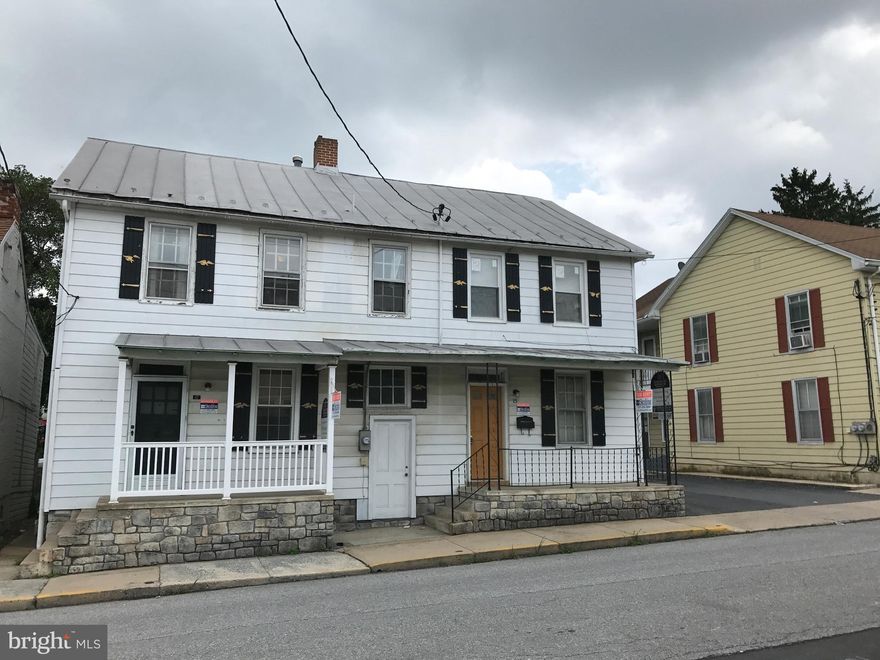 Investors!! Take a look at this well maintained, very spacious 2 unit duplex. 25 & 27 Penn St. Each unit has 3 / possible 4th bedrooms, 1.5 baths. Covered front porch, rear covered deck / concrete patio. Rented in the past for $1,200 a month ( 25 ), 1,000 a month ( 27 ).