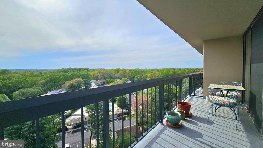Spacious 2BR/2BA Condo with Renovated Interiors, large deck and Prime Location with stunning view. 

Welcome to your future home—a beautifully updated, spacious two-bedroom, two-full bathroom condo featuring a large private balcony with serene views and abundant natural light. This elegant unit offers the perfect blend of modern comfort and convenient living in a sought-after location near Montgomery Mall and Cabin John Regional Park.

Step inside to discover a stylish open living area with sleek flooring throughout—installed in the main living spaces in 2018 and seamlessly extended into the bedrooms in 2021. The fully renovated kitchen boasts contemporary cabinetry, custom tile backsplash, polished countertops, and stainless steel appliances—including a newer microwave added in 2024.

Both bathrooms were completely remodeled in 2018. The primary bath features a new bathtub, updated floor and shower tile, vanity, toilet, and medicine cabinet. The second bathroom offers a luxurious walk-in shower, new tile, vanity, and modern fixtures—designed for both elegance and accessibility.

Recent upgrades also include new balcony sliding doors (April 2025) and custom blinds (August 2023), adding style and function to your outdoor retreat.

The unit comes with a complimentary Storage Locker in the grand level of the building for your convenience.  

Additional highlights:
 
*Washer/dryer conveniently located on each floor + extra-large laundry facility in the lobby

*24-hour concierge service

*Pet-free building (service animals only)

*Walter Johnson High School

*Swimming pool, GYM, tennis courts, bike storage, and a private storage unit

*Squash and beach volleyball courts located just across the street

*Ample free parking, including handicap spaces

Enjoy nature and convenience all in one place. A 5-minute walk connects you to the lush trails and calming streams of Cabin John Forest. Shopping, dining, salons, a cinema, gas station, ATMs, and more are just steps away. And you're only a 10-minute drive from the vibrant Pike & Rose district, home to upscale restaurants and boutiques, walk to Montgomery Mall. 

The property is being sold "as-is",  with no repairs or concessions, and it is in great condition.

This condo truly has it all—comfort, style, amenities, and an unbeatable location. Schedule your tour today!