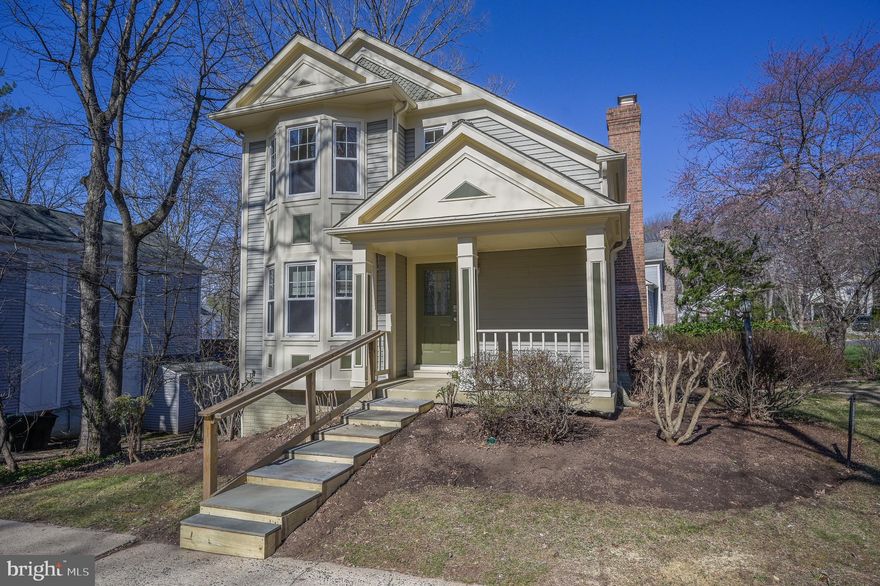 Beautiful, Victorian style home in popular Lake community of Montclair! This lovely home will be ready mid April for new tenants and more pictures are to come. Sitting on a private pipestem, the home greets you with a lovely front porch leading you inside to a very unique and welcoming interior. The main level boasts hard wood floors throughout,  vaulted ceilings in large living room with skylights, 1st floor primary bedroom and full bathroom, dining area and kitchen towards back of house with loads of cabinet space, natural light and granite counters. Main level is rounded out with laundry room and access to rear deck overlooking back yard. Head upstairs to one loft style bedroom, and one large bedroom, both with hardwood floors and a full bathroom in the middle of the two. Head down to fully finished basement with bonus living room, bedroom and bathroom. Great community with 3 beaches on private lake, with tot lots, sport courts, dog parks and much more! Golf and swim membership available as well. Schedule your private showing today.