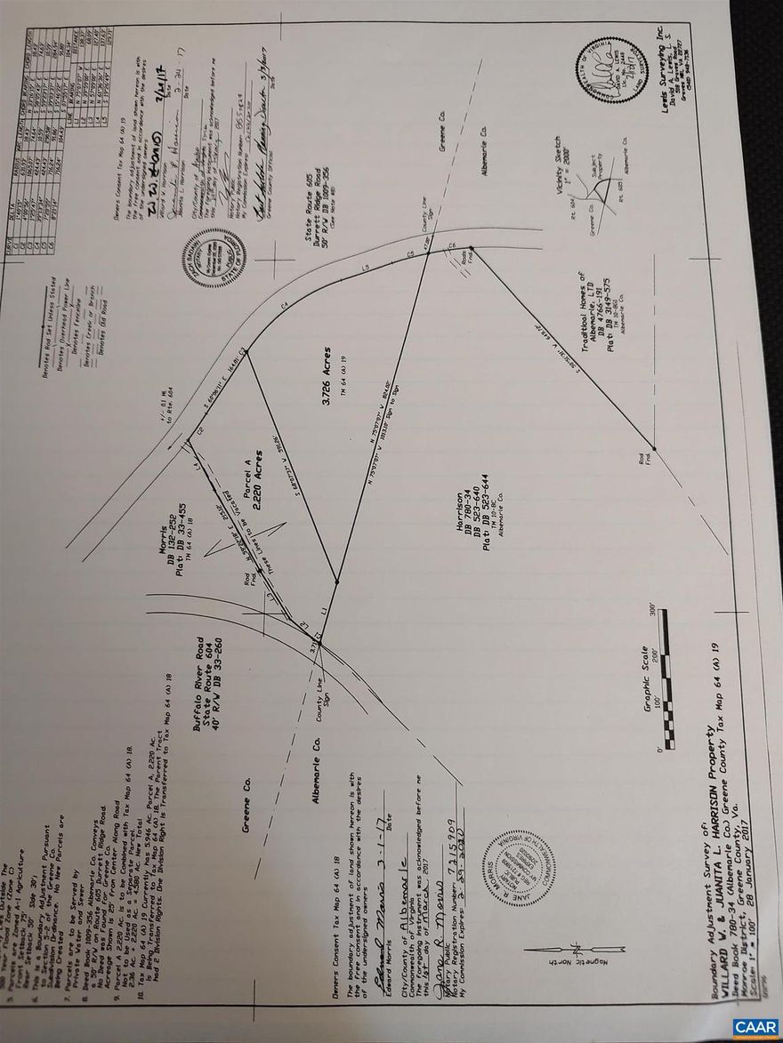 COMP ONLY 22.78 Acres. Building Lot bordering the Albemarle/Greene County Line. No HOA, Covenants or Restrictions.