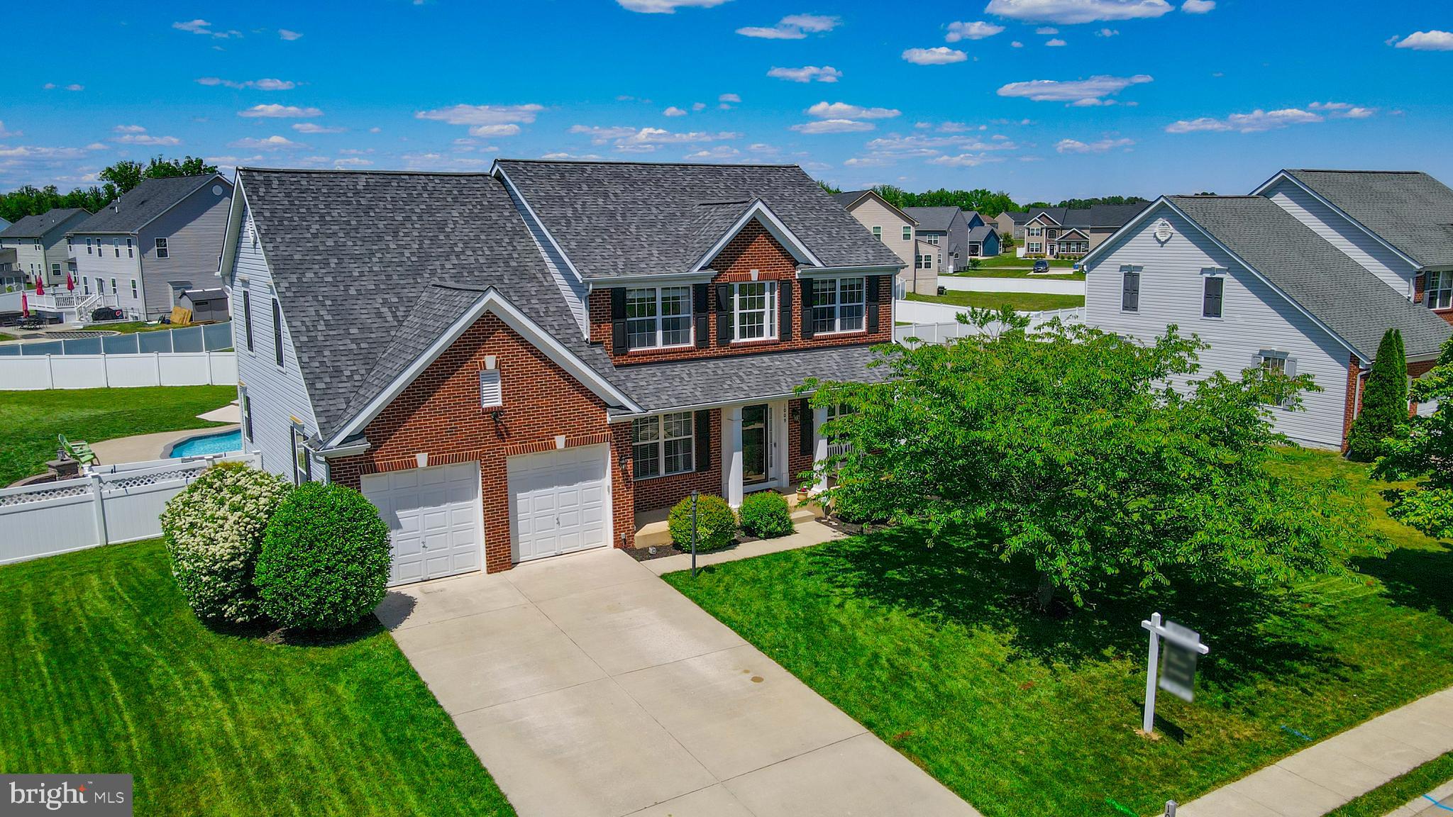 Why wait for new construction when you can buy this gorgeous home with an outdoor oasis in the highly sought after Agricopia community. This meticulously maintained home boasts nearly 4,000 square feet of finished living space (2,636 sq ft above grade). Three finished levels, 4 Bedrooms, 3.5 Bathrooms, 2 car garage. Open floorplan, kitchen features newer stainless steel energy efficient appliances, island & Duraceramic tile, large family room with newer flooring, separate office/study with french doors, formal living room and formal dining room off of the 2 story foyer. Owner's suite includes an oversized walk-in closet, spacious bathroom with separate vanities, jetted tub and separate shower. Laundry room on upper level. The finished basement features a recreation room, potential 5th bedroom with walk-in closet, full bathroom, exterior exit and plenty of finished space that can be used for entertaining, as a home office or home gym. The huge fenced backyard with 20'x40' heated gunite pool with custom tile design, diving board, waterfall, paver patio, fire pit and shed is perfect for entertaining, BBQs and relaxing! Recently updated items include: roof (2017), sump pump with battery backup, new water heater, new HVAC, washer, dryer, light fixtures, ceiling fans, custom shelves, exterior trim, gutters & more! Walking trails & tot lots. No school excise tax or deferred water & sewer fees! Zoned for La Plata schools. Close to shopping, restaurants, library and University of Maryland Charles Regional Medical Center. Conveniently located to Joint Base Andrews, Pentagon, Bolling, MD-5, I-495 Beltway, Washington, DC, Virginia, commuter bus lots and Metro station. You don't want to miss this one!