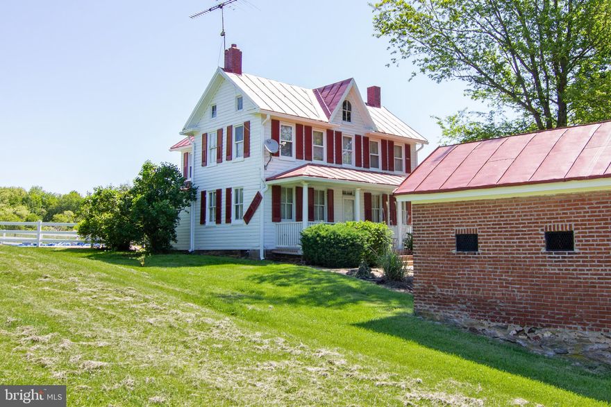 Step Back In Time And Enjoy This Serene 8+ Acres Farmette In Finksburg, Built in 1894, Original Staircase, Newel Post And Railings, Hardwood Floors With Inlay,  Chestnut Wood Barn, Cut Stone Foundation, Many Other Outbuildings, With Water And Electric, Including A Functional Smoke House, Spring House, Pig Pen, Tractor Shed, Shop, and More!! Fenced Pastures With high Tensile Fencing, Horse Stalls Set Up In Barn, Spring Fed Creek, Wonderful Exterior Ready For Entertaining With Brick Edged Patio, 42' x 28' Inground Pool, 12 Feet Deep!! No Ladders, All Walk In Stairs, Sitting Area Seats 8 People, Custom Tile In-lays, Interior Was Updated In the 90's, Kitchen Has Ceramic Tile Floors, Breakfast Bar, Instant Hot Water, Updated Stainless Steel Appliances, Large Pantry, First Floor Laundry / Mud Room, Formal Dining Room Or Extra Family Room, Upstairs Has Fully Update d Bathroom With Ceramic Tile Surround, Ceramic Tile Floors, Plenty Of Closet Space, Walk Up Attic, More Pictures Coming Soon!!