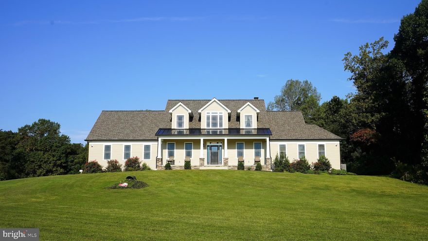 This stunning 45+ acre estate with 3 year young custom built home provides you with complete privacy where you can just turn the world off.  If you are looking for your own private retreat this is it!  This GLAM Farmette has everything you could possible think of.  The main level features Gourmet dine in kitchen complete with high end appliances including sub-zero refrigerator and 8burner Wolfe gas range with Wolfe hood, pot filler, huge farmhouse sink, quartz countertops, under cabinet lighting and more than enough cabinets to store everything you need.  The first floor master suite has everything you need, office, walk in closets and a copper claw foot tub and separate shower.  The first floor living room features a two story stone fireplace, 1 1/2 baths and second bedroom.   The covered back deck allows you to extend your living space and get togethers.  The home also features central vac system with sweep duster in the kitchen,  ***********The second story has 3 large bedrooms, full bath, another bedroom being used as a theatre room and  balcony that overlooks the foyer and living room.    *************Working from home?   The basement has been totally finished complete with exercise room, HUGE Walk In Safe, full bath and finished space that has been used as office space for 4 or more people.  The exercise room floor has been completed with stained concrete and epoxy for that unique finish.  You'll love to sit on the front porch and just watch mother nature as the deer, turkeys and wildlife stroll about.  ****************Three out buildings all with electric and one with heat and ac.  The brand NEW 36x24 barn has 5 stalls with tack room and loft for storing additional supplies and hay.  There is also a greenhouse, raised beds and mature fruit trees.  There are extra large fields to hay, plant crops or pastures.   The 40'x90'x16' tall with 12' overhang Pole Barn is huge!  No need to worry about storage space.  Relax by the brand new heated and chilled inground pool complete with stone fire pit is an entertainers delight.   Pool Auto Cover to be installed.  You'll feel secure with the home security system.  No need to worry about power outages, there is a whole home backup generator.  This home looks brand new like the day it was built. 
 Easy access to Patuxent River and the Chesapeake Bay.  Located just 45 miles from D.C. and Northern Virginia.