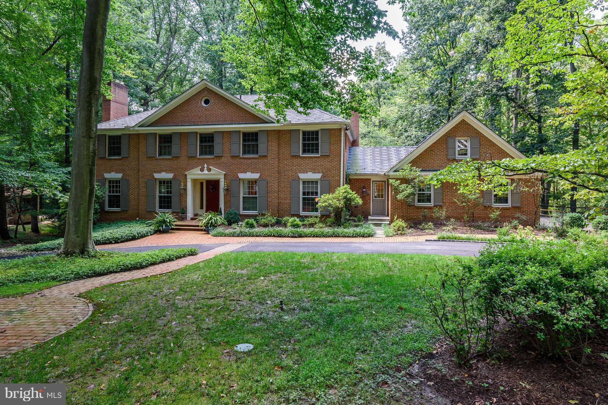 Nestled in sought after neighborhood close to Potomac Villg all brick colo. on idyllic 2 ac setting. Lots of Updates - new marble Mstr Bath, 2ndry bath, LL full bath, HVAC units, new mud rm/laundry, basement bar & entertainment unit. Warm & Inviting formal spaces w/casual rms for family lvg. Big kitchen open to FR; terrific; separate office above 3 c. garage.Screen Porch/Deck. Churchill Cluster
