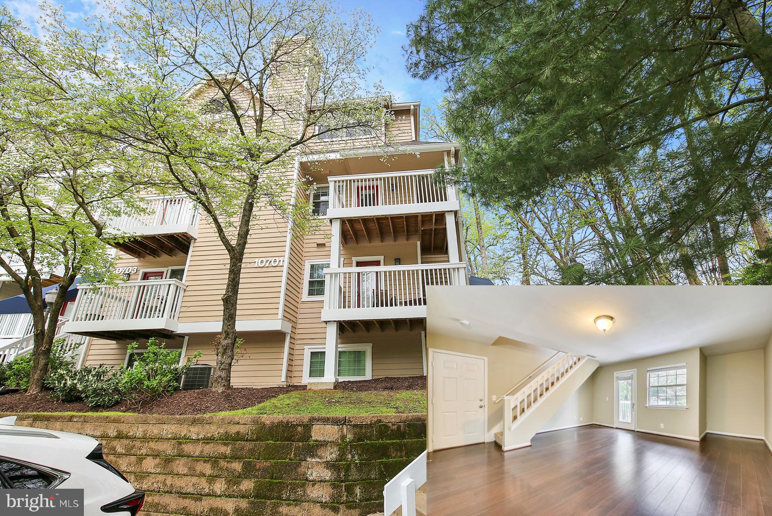 Don't Miss this Updated 2 Level Condo in the Sought-after Gables of Tuckerman. Best Location - Minutes to Numerous Dining, Shopping and Entertainment Options Including: Pike & Rose, Wildwood Shopping Center, Downtown Bethesda, Montgomery Mall, Strathmore Music Center, Cabin John, Rockville Pike & More! Perfect for Commuters - Walk to Grosvenor Metro, Less than 1/2 Mile to I-495 & I-270. The Main Level Offers Open Concept Living Space with a Private Deck, Hardwood Floors and a Renovated Kitchen Featuring Granite Countertops, Stainless Steel Appliances, Modern White Cabinets & a Pantry. The Upper Level Boasts NEW CARPET, an Expansive Bedroom with Walk-in Closet and Full Bath. ENTIRE UNIT FRESHLY PAINTED. In Unit Washer/Dryer. Private Storage Unit. NEW HVAC 2014. Ample Parking Included in Condo Fee. Community Amenities include Outdoor Pool, Fitness Center, Tennis & Tot-lot. Adjacent to Timberlawn Park with Soccer Fields, Basketball Courts & Walking Paths.