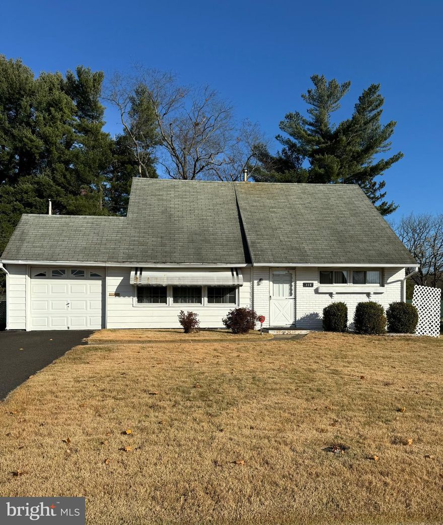 Sought after Pennsbury Schools 4 bedroom, 2 bath Jubilee in the desirable Vermilion Hill section of Falls Twp.  on a quiet street. Kitchen has been expanded to include a spacious eating area with island and a separate laundry room.  The living room/family room off the kitchen/dining area is perfect for relaxing and entertaining. The 2 bedrooms and full bath with walk in shower on the first floor make for convenient living.  The upper level has 2 more bedrooms with ample closet space for expanded living and a full bath.  Home has Central AC and a newer oil burner and tank.   In the rear of the home, there is a expansive covered patio for outdoor living and entertaining and for your extra storage,. There is a generous sized stand alone shed in the large fenced private backyard.  Home is just waiting for you to add your personal touches to make it your own. Close proximity to major highways and public transportation. 
PROPERTY QUALIFIES FOR Community Lending Program with People Security Bank & Trust  No PMI - 2% below market value (currently 5%) - Not just for low income borrowers - Conventional loan Up to 97% LTV.