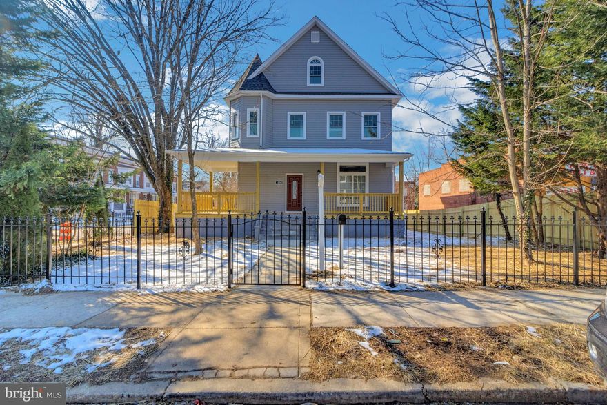 Must see!! This classic 7 bedroom 4.5 bath colonial  home sits on a large corner lot and presents an ultramodern and unique living space.  This home is absolutely gorgeous and ready for to move-in!  This home features plenty of room to entertain both indoors and outdoors. As you approach your new home, you are greeted with a custom wrought iron gate, wide walkway, covered wrap around porch and an entry that says "I'm Home!" As you enter through the front door you're amazed by the elegant grand entrance, open floor plan revealing luxurious views which flow throughout the home! The main level offers hardwood flooring which flows thru the formal a living room, parlor as you transition to the tile in the sophisticated gourmet kitchen with an island, beautiful cabinets and soft close drawers.  The owners suite welcomes you with a spa bath walk-in closet and rooftop deck that overlooks the large privacy fenced yard. 

Conventional financing and Cash. Sold Strictly AS-IS, No closing help available. More pictures to be added soon.