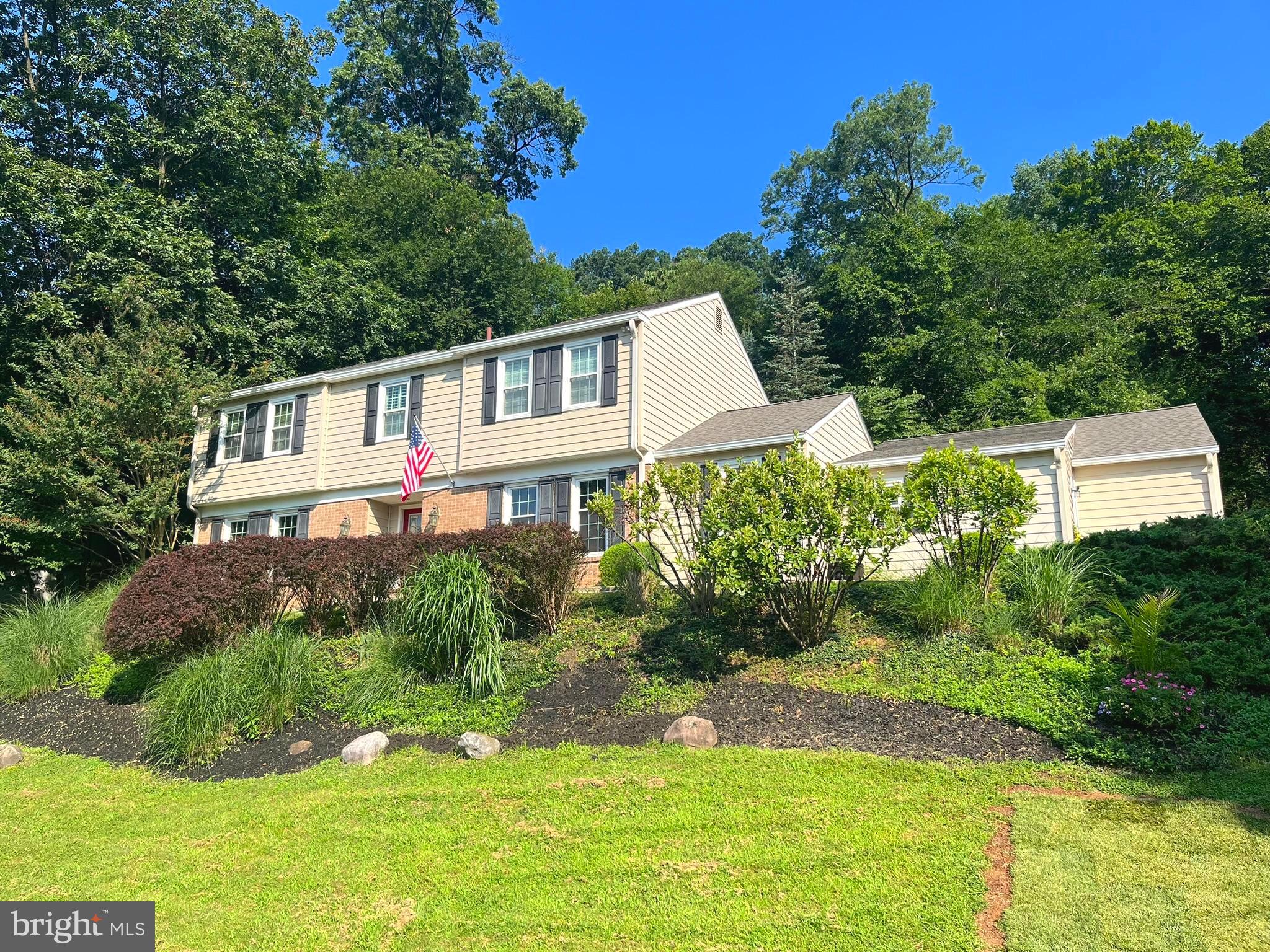 Welcome to this stunning 4-bedroom, 2.5-bathroom colonial located in the highly sought-after Tredyffrin School District. Situated on a quiet street in an unbeatable location, this beautifully maintained two-story home offers space, comfort, and modern updates throughout—perfect for families and commuters alike. Step inside to find beautiful hardwood floors and a thoughtfully designed layout ideal for both everyday living and entertaining. The custom kitchen features granite countertops, a built-in high-end refrigerator, and plenty of storage, making it a true centerpiece of the home. The inviting living spaces flow seamlessly to the serene back patio, complete with a charming gazebo and peaceful wooded views. The spacious backyard extends beyond the fenced area, offering both privacy and room to roam. Upstairs, you'll find generously sized bedrooms and a luxurious bathroom with a jetted tub, perfect for unwinding. The partially finished basement adds additional flexible living space for a home office, gym, or playroom. Recent upgrades include a brand new roof, new driveway, and a high-efficiency heat pump hot water heater, ensuring long-term peace of mind. With central air, a quick closing option, and proximity to shopping, dining, parks, and major highways, this home checks every box. Don’t miss your chance to own this move-in ready gem in one of the area’s most desirable school districts. Schedule your private tour today!