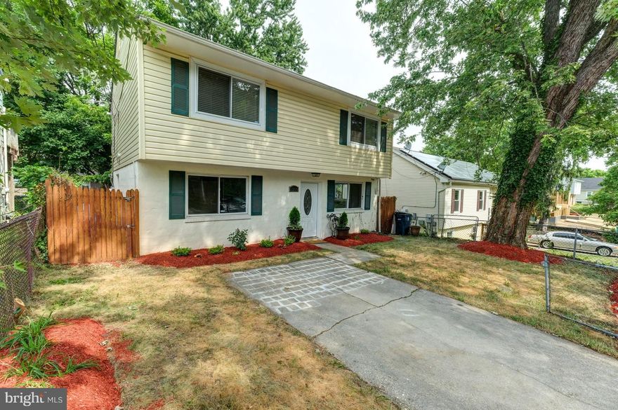 Beautiful 4 bedroom 2 bathroom home minutes to D.C.! Features include * Beautiful ceramic tile * Gleaming Hardwood Floors * Plush New Carpet in bedrooms * Stainless Steel Appliances * Granite Countertops * Large deck and a backyard that's perfect for entertaining!  Move-in Ready! Don't miss the Opportunity!