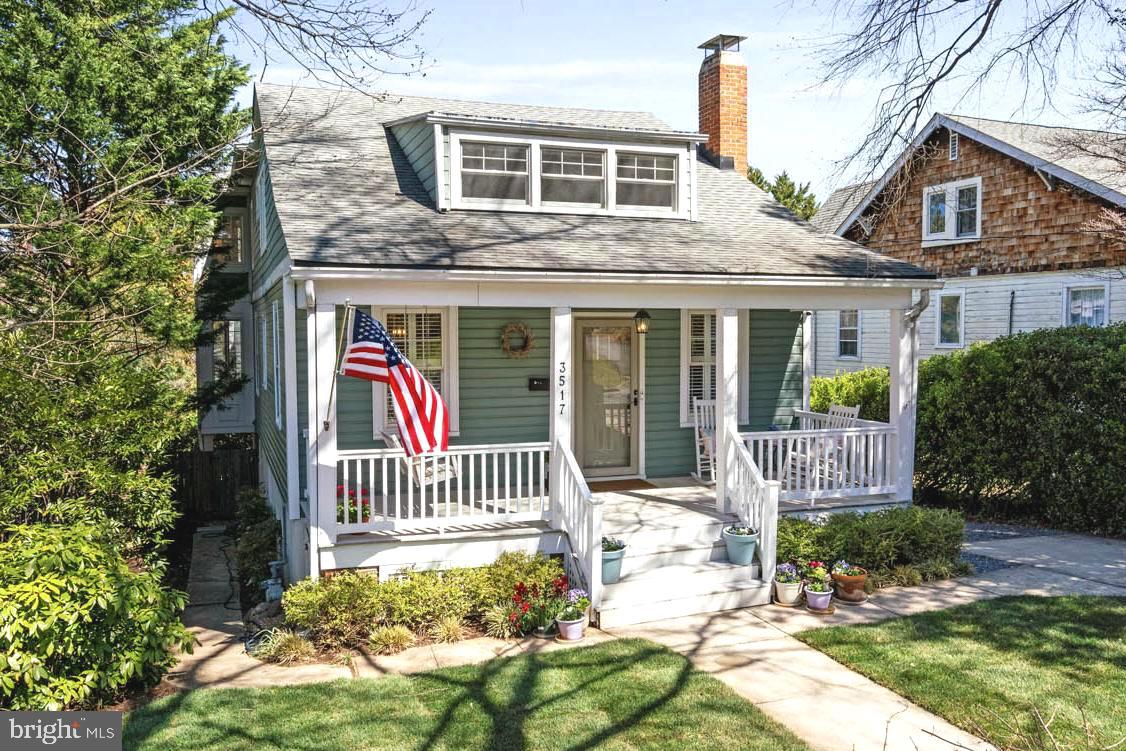 New price for your new life! The cutest home in all of Martins Additions. Deceptively spacious, with amazing entertainment spaces, this Chevy Chase bungalow is nestled among mature trees, flowering plants, and a quintessential white picket fence. Located in sought-after Village of Martin’s Additions, 3517 Turner Lane is a beautifully updated 1920s bungalow offering charm, comfort, and an effortlessly livable layout. With five bedrooms, four full baths, and over 3,000 square feet of finished living space across three levels, this home blends classic character with thoughtful updates designed for modern living.
From the moment you arrive, the white picket fence and covered front porch set a welcoming tone and hint at the life inside. Sunlight pours into the open living and family rooms, where a wood-burning fireplace and hardwood floors create a warm and inviting atmosphere. The generous dining room offers the perfect setting for everything from casual weeknight dinners to festive holiday gatherings.
The heart of the home is the updated kitchen, featuring Bosch appliances, sleek finishes, and a bright breakfast sunroom overlooking the private, fenced-in backyard. Step outside to enjoy morning coffee or host friends on the deck – this home was made for both easy everyday living and memorable entertaining.
A main-level bedroom (or office/den) and full bath offer flexible separate space for guests, working from home, or quiet retreat.
Upstairs, you’ll find four generously sized bedrooms, including a spacious primary suite with treetop views and streaming morning sun. A private sitting room, a walk-in closet and updated bath make this more than a retreat – it’s a sanctuary. Roomy with a multitude of owner configuration options, the second level features three additional bedrooms and a renovated full bath, along with laundry room and storage.
The fully finished, walk-out lower level adds even more versatility, with brand-new carpet, a large recreation room, bonus space for hobbies or often used as a spacious guest suite, extra storage and another full bath. Access to the covered back patio, storage shed, and verdant back yard encourages seamless indoor-outdoor living.
Private parking, updated and well-maintained systems, and a movie-set-quality location, move right in and start enjoying life on Turner Lane from day one.
Chevy Chase, Silver Creek, and B-CC school serve the neighborhood. Located just a block from Brookville Market, La Ferme, and neighborhood parks and schools, this home sits in one of Chevy Chase’s most cherished communities—where tree-lined streets, timeless architecture, weekend strolls to Avalon Cinema or Rock Creek Park, and a close-knit feel define daily life.