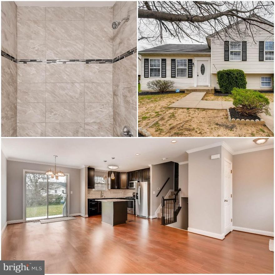 3 BD/2.5 BA Sleek and modern Split level w/ open floorplan on 1st floor. New flooring throughout. Beautiful kitchen w/ new SS appliances, granite counter tops, new cabinets, & stylish back splash. Walkout to patio and spacious yard. All new bathrooms. Finished Basement w/walkout.