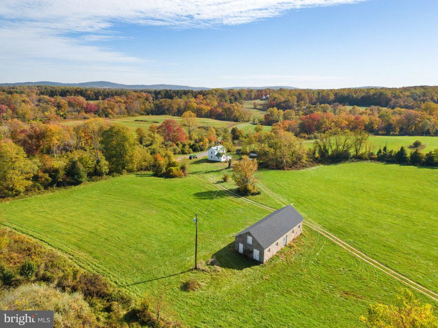 240-acres in popular area near the village of Orlean. Mostly open, rolling pasture,  lob-lolly pines, some hardwood, pond, 3 streams, two tenant houses, stone barn with character. In A&F District. No drive-ins please.