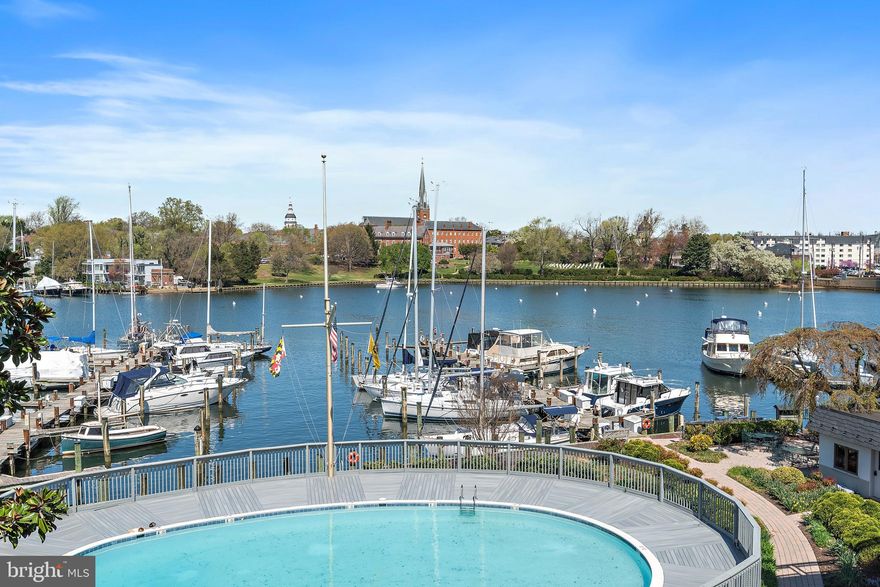 Major Price improvement!!1 Enjoy stunning views of Spa Creek, St. Mary's, and the Annapolis skyline from this ideally located sun filled 3rd-floor condo, next door to the Annapolis Yacht Club’s Activity Center and Pool. This spacious 2-bedroom unit features an open-concept design with a cozy fireplace and a large, open balcony, perfect for relaxing on chaise lounges or dining al fresco. The condo complex offers a wealth of amenities, including a pool, grilling area, clubroom, and a fitness studio with showers, 1 assigned parking spot all set against the backdrop of a scenic marina. Take a leisurely stroll to the best restaurants, bars, and shops in Eastport and downtown Annapolis, or hop on the water taxi for a charming ride around the bay. This is waterfront living at its finest! Condo bylaws  require a 15-day right of refusal.  Possibility of buying a boat slip directly out front at marina.
Unit is offered fully Furnished!!!