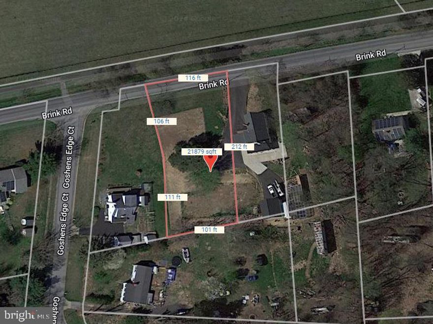 Great opportunity to purchase a .66 acre lot with frontage on Brink Road in Laytonsville.   Buyer to verify availability of all utilities, lot size, building permits, and zoning and restrictions.