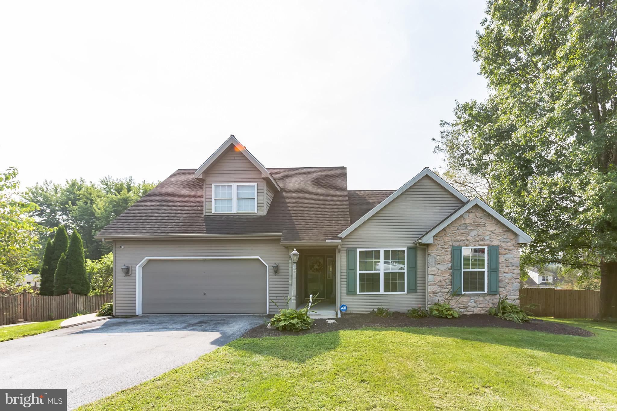 Your search for the right home is over!  Welcome to 675 Glen Run Drive where you will discover your dream home. Located in a cul-de-sac in the subdivision of Pennington Meadows, this well maintained house is ready for its new owner!   There are 4 bedrooms and 4 full baths.  Formally built as a ranch home, however, the previous owners added a full primary bedroom suite to the upstairs.  This allows for a full primary bedroom on the first floor.   As you enter into home, you will notice the many upgrades throughout the house.  A large living room area with hardwood floors, vaulted ceilings, and a large window that adds natural light to the room.  Through the living room is a large gourmet chefs kitchen with a granite topped island, (white cabinet) double ovens, custom tile backsplash, pot filler, tile floors, gas stovetop, custom cherry cabinets with soft close drawers, crown molding, granite countertops, laundry chute cabinet, and stainless steel appliances. Truly a chefs kitchen!  The kitchen allows for an outside exit to a large, maintenance-free trex deck with views of luscious green farmland and horse pastures.  There are 3 large bedrooms, including a primary bedroom with en suite bathroom, 2 bedrooms, and a hall bath that round out the first floor.  Upstairs, you will truly be amazed by another primary bedroom with a gas fireplace, built-in bookcase, large walk-in closet, separate split system heating and cooling, and a balcony that allows you to have your own paradise, drink your morning coffee or relax a night overlooking the beautiful scenery that surrounds you!  A full en-suite spa bathroom adjoins the second primary bedroom with a separate upgraded ceramic tile shower with glass doors, a double sink granite countertop cabinet, tile floors, and a spa jacuzzi tub.  A full walk-out basement is another addition to this home.  This room has a large custom stone wood-burning fireplace, large entertainment area, a full spa bathroom, separate desk area, and another gas stove.  A full spa bathroom and Anderson sliding door exits to your backyard oasis! 
This backyard oasis is fenced in and includes a separate firepit area and shed. Many additional upgrades to include a whole house surround system (receiver not included), Security system, keyless entry, and a 2nd kitchen in garage.  Close to Lancaster, Longwood Gardens, Strasburg Railroad, outlet shopping, and major highways round out the reasons why you should put this home on your list.  Make your appointment today!