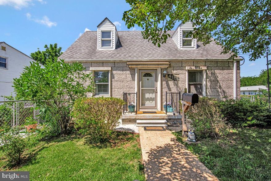 Four bedroom, one full bath Cape Cod. Den can be used as fifth bedroom. Updated furnace, water heater, refrigerator, washer and dryer. Needs cosmetics and updating. Walk out waterproofed basement. Fenced landscaped yard and off street parking. Corner lot. Sold strictly "as is" with no repairs to be made by seller. Lots of potential. Offers to be reviewed on May 27.