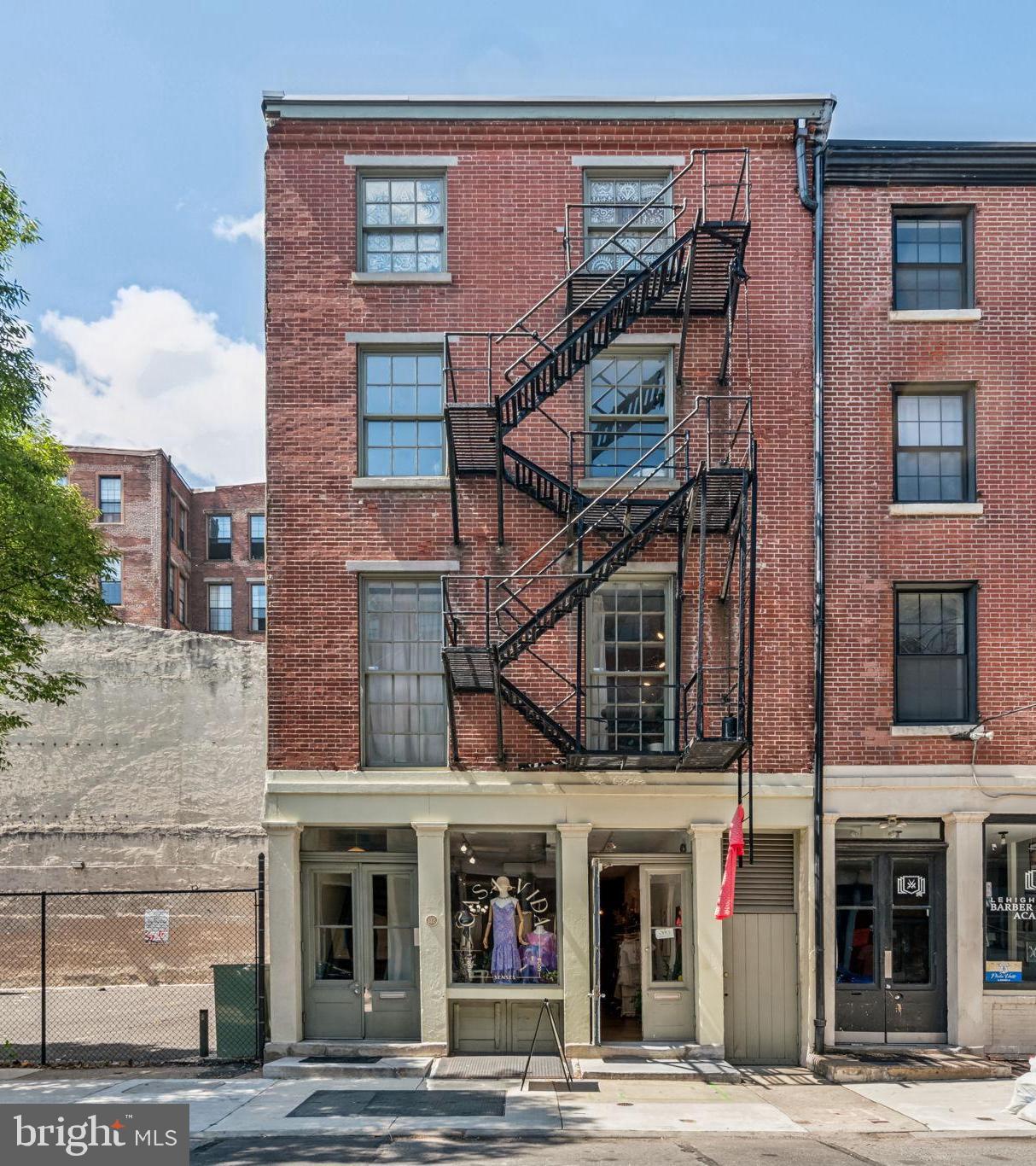 Rare opportunity to acquire this mixed use Old City building with grand proportions, gorgeous apartments and story book ground floor retail space. Fully leased with long term tenants living in three exceptional self contained comfortably proportioned one bedroom apartments all with antique pine floors, wood burning fireplaces, W/D's and oversized baths. High ceilings, large windows and exceptional light. All utilities are separate with the exception of water.