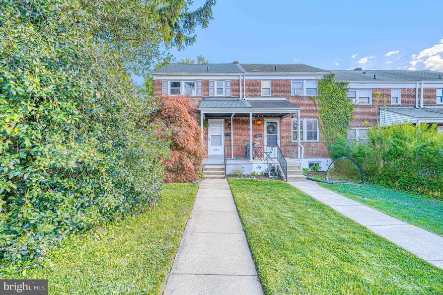 End-unit opportunity in Towson Manor Village featuring 3 bedrooms and 2 full baths, including a brand new basement bathroom. LVP flooring spans the main level (2022), complemented by fresh paint and hardwoods upstairs. The kitchen, remodeled in 2024, adds a clean, modern touch, while major updates include a 2022 roof and windows replaced in 2017. Fenced-in backyard with porches extending the living space outdoors. Well-maintained with thoughtful updates throughout.