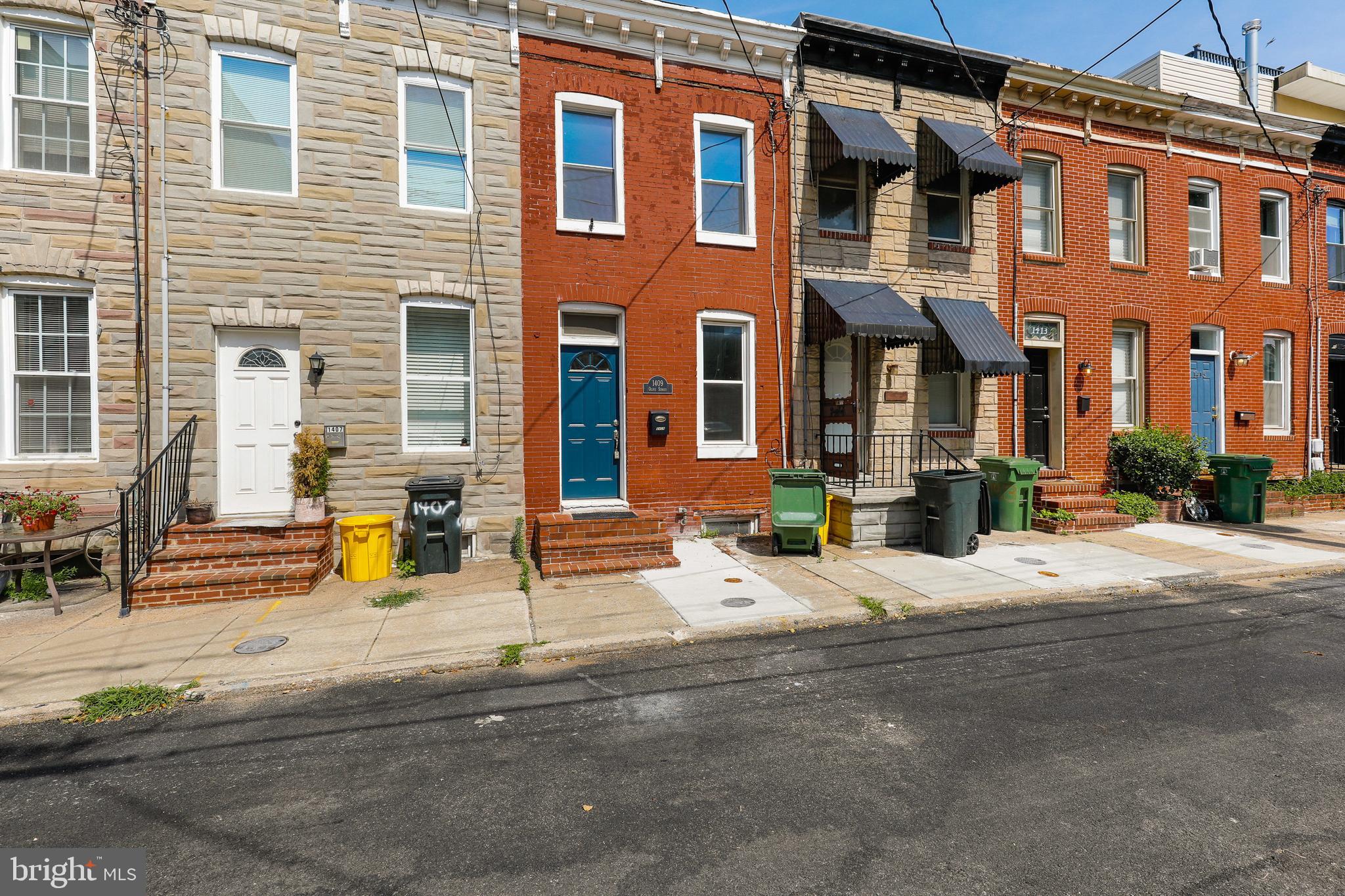 PERFECT HOME FOR NEW HOME BUYERS! INVESTORS THIS HOME WILL INTEREST YOU AS WELL! LOCATED IN THE HEART OF FEDERAL HILL THIS PROPERTY LOCATED ON OLIVE STREET IS A EASY WALK TO ALL RESTAURANT, BARS, M & T STADIUM AND CAMDEN YARDS! RECENTLY PAINTED WITH NEW COUNTERTOPS AND APPLIANCES! BACK PATIO COMES WITH THE PROPERTY! THIS PROPERTY WILL NOT LAST LONG! SCHEDULE YOUR SHOWING TODAY!