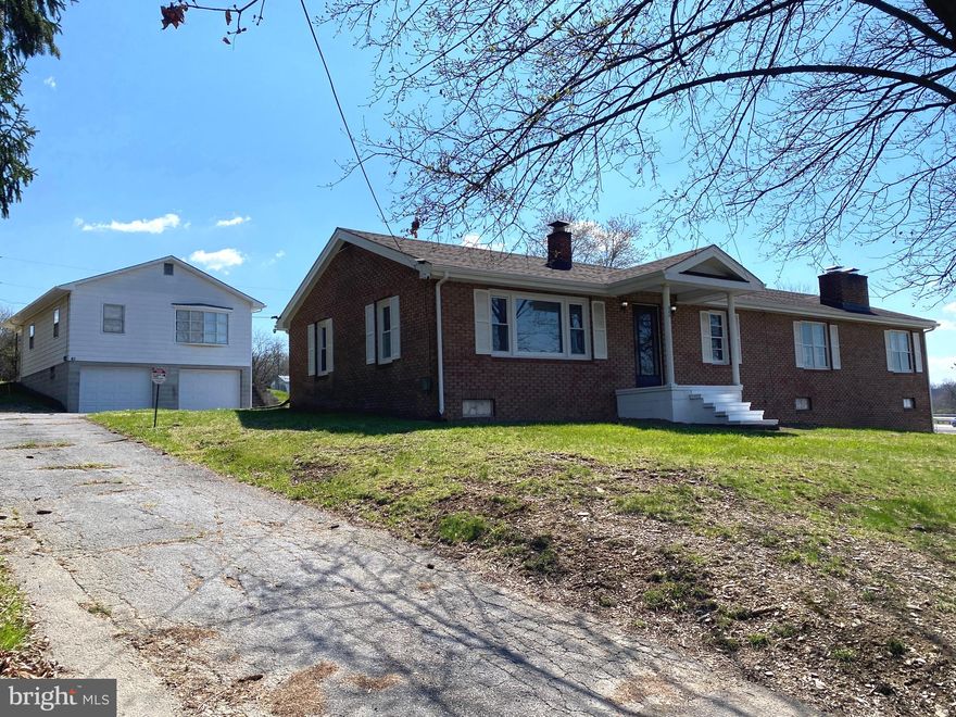 MULTI-FAMILY! This property has 2 residences. There is a 3BR/2BA brick rancher and a 2BR/1BA apartment above a detached 2 car garage. The brick rancher had major renovations in 2022 to include a new roof w/new soffit, gutters and downspouts, a new HVAC system w/ new ductwork and new A/C compressor, new carpeting and painting, granite counters,  new sump pump. There is supplemental baseboard heating. The home maintains its charming original hardwood flooring. The basement is partially finished with plenty of room for storage and additional living space. The 720sf garage/apartment also had improvements in 2022 to include 2 new garage doors, gutters and downspouts, new carpet, paint, etc. The apartment is conveniently walk-out level making for easy living.  In addition, there is a nice sized storage barn/shed on this property that has power.