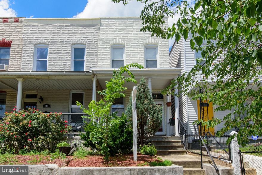 Beautiful home in the heart of Hampden! Where classic charm meets a modern touch.  Tour through this home that features hardwood floors, granite counters, stainless steel appliances, first floor laundry & spacious bedrooms. Two master sized bedrooms w/two spacious full bathrooms.  All complete with a back patio.  Within minutes of "The Avenue" in Hampden and walking distance to Wyman Park!