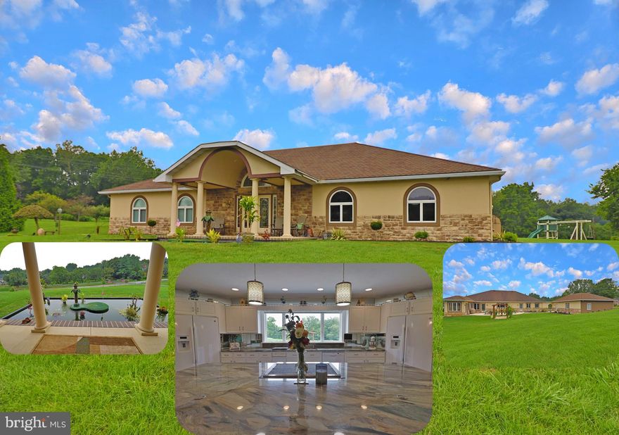 This exquisite contemporary residence, nestled within the prestigious Millrace community, offers an unparalleled living experience characterized by luxury and sophistication. Spanning an impressive 4,776 square feet, this meticulously maintained home features four spacious bedrooms and two and a half elegantly appointed bathrooms, ensuring comfort and privacy for all. The interior boasts a gourmet kitchen equipped with upgraded countertops, an island, and high-end appliances, including a self-cleaning oven and a built-in microwave. The open floor plan seamlessly connects the kitchen to the family room, enhanced by a striking double-sided gas fireplace, creating an inviting atmosphere for both relaxation and entertaining. Additional highlights include a second kitchen, walk-in closets, and a main floor laundry for convenience. The fully finished basement, complete with walkout stairs, provides versatile space for recreation or additional living quarters. The exterior is equally impressive, featuring a beautifully landscaped 1.3-acre lot, complemented by multiple outdoor living spaces, including patios and porches. Parking is abundant with a side-entry attached garage, a detached garage, and ample driveway space. The property also includes a shed for additional storage. Security features ensure peace of mind, while the overall design and amenities reflect a commitment to quality and luxury living. This residence is not just a home; it is a lifestyle choice for those seeking elegance and comfort in a tranquil setting.