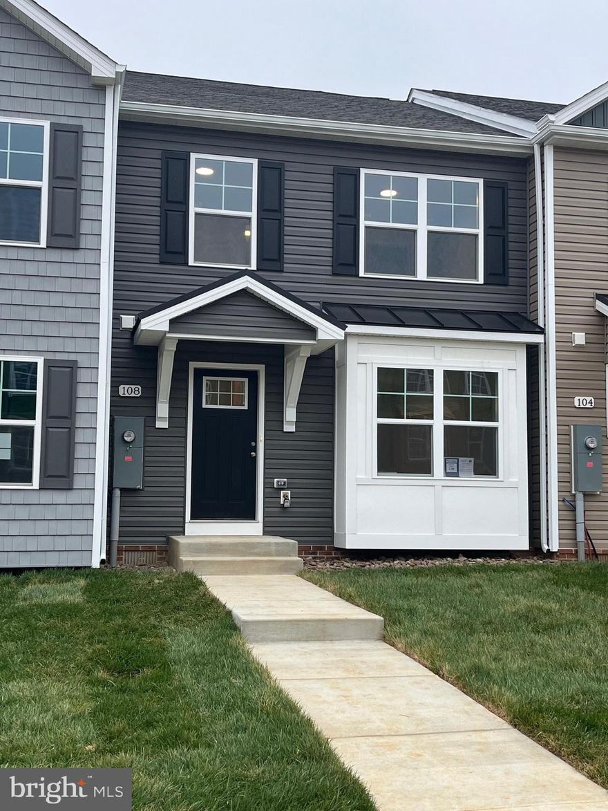 Under Construction.  3 bedroom, 2.5 bath 2-Story town homes featuring spacious room sizes, luxury vinyl plank flooring in main living areas, Bump out in main level family room, and kitchen with island, granite countertops, and pantry.  The Primary Bedroom has vaulted ceiling, walk in closet and full bath with double vanity and tile shower w/ glass door.   10x12 Rear deck included and builder pays 3% closing assistance.  Interior Photos are similar construction, early Spring delivery