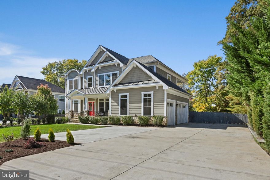 Gorgeous home located in Town of Vienna, this sun drenched and bright, three car garage home is situated on nearly half an acre with over 6,000 square feet of custom built living space. Expansive great room with coffered ceilings, gas fireplace, floor to ceiling windows over looking the beautiful yard, and French doors open to trex deck which leads to gazebo . Gourmet kitchen features custom cabinetry, built in under-counter microwave, quartz counters, large island with counter seating, separate butler’s pantry with beverage fridge and sink. Kitchen opens to breakfast area. Main level also features formal living room and dining room, and study. The upper level features a bright and spacious master suite with private terrace overlooking the expansive back yard, two large walk in closets with built-in shelves. Spa inspired master bath features marble floors, large glass walk-in shower with rain shower and handheld fixtures, and separate soaking tub. This exceptional home also features five additional bedrooms with en-suite bathrooms and walk-in closets.  Custom cabinetry, mill-work, 10 foot ceilings, custom 9 foot doors, wide plank Kona hardwood floors, and built-in shelves throughout. Fully finished walk-out lower-level features LVP flooring through-out and an abundance of space for entertaining, storage, and hobbies. Spacious and open rec area, additional two bedrooms, full bathroom, and bonus hobby room. Home features surround sound throughout, recessed lights, fully wired for security system with hardwired exterior cameras. Landscaping includes irrigation system and fully fenced back yard. Walk to Vienna Metro, 4 minute walk to Meadow Lane Park, walk to community center, trail, Church St, shops, dining, and all Town of Vienna has to offer!